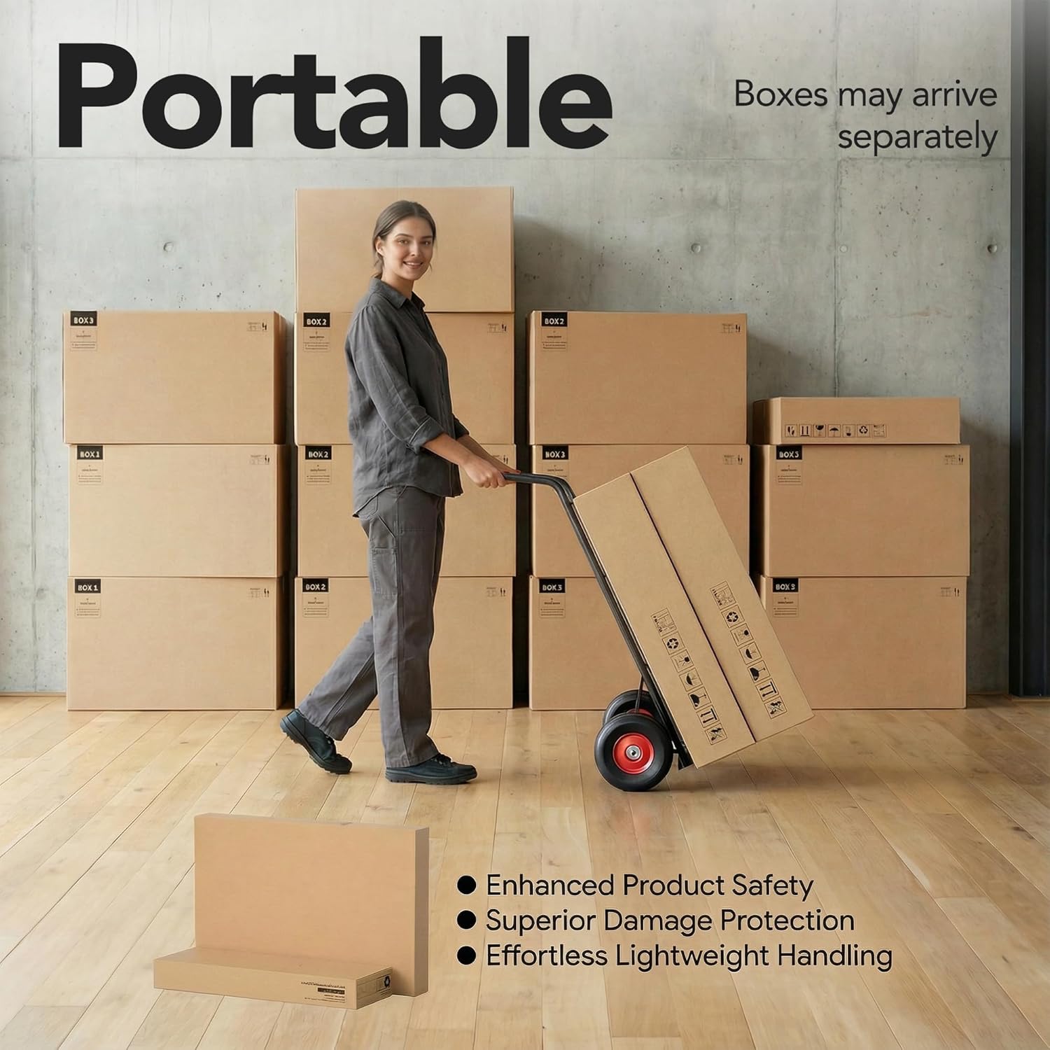 ErGear Electric Standing Desk with 5 Solid Wood Drawers, 48 x 26 Inches Whole Piece Desktop, with Desktop Riser Stand, Compatible with C-Clamp Monitor Arms, Modern Office Desk, Dark Walnut