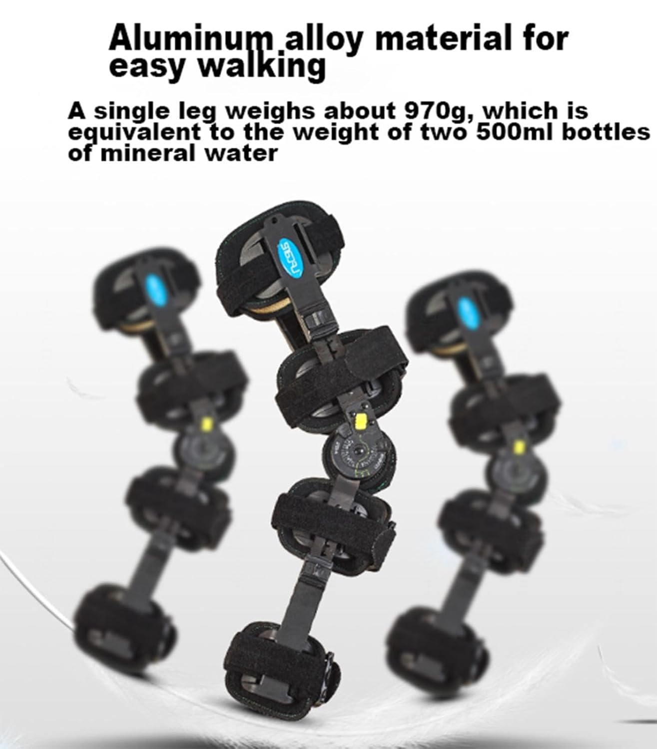 Hinged ROM Knee Brace for Knee Pain Women & Men, Adjustable Knee Immobilizer Support Post Op Knee Brace for Recovery Stabilization, for Meniscus Tear ACL MCL PCL Men and Wo(Left