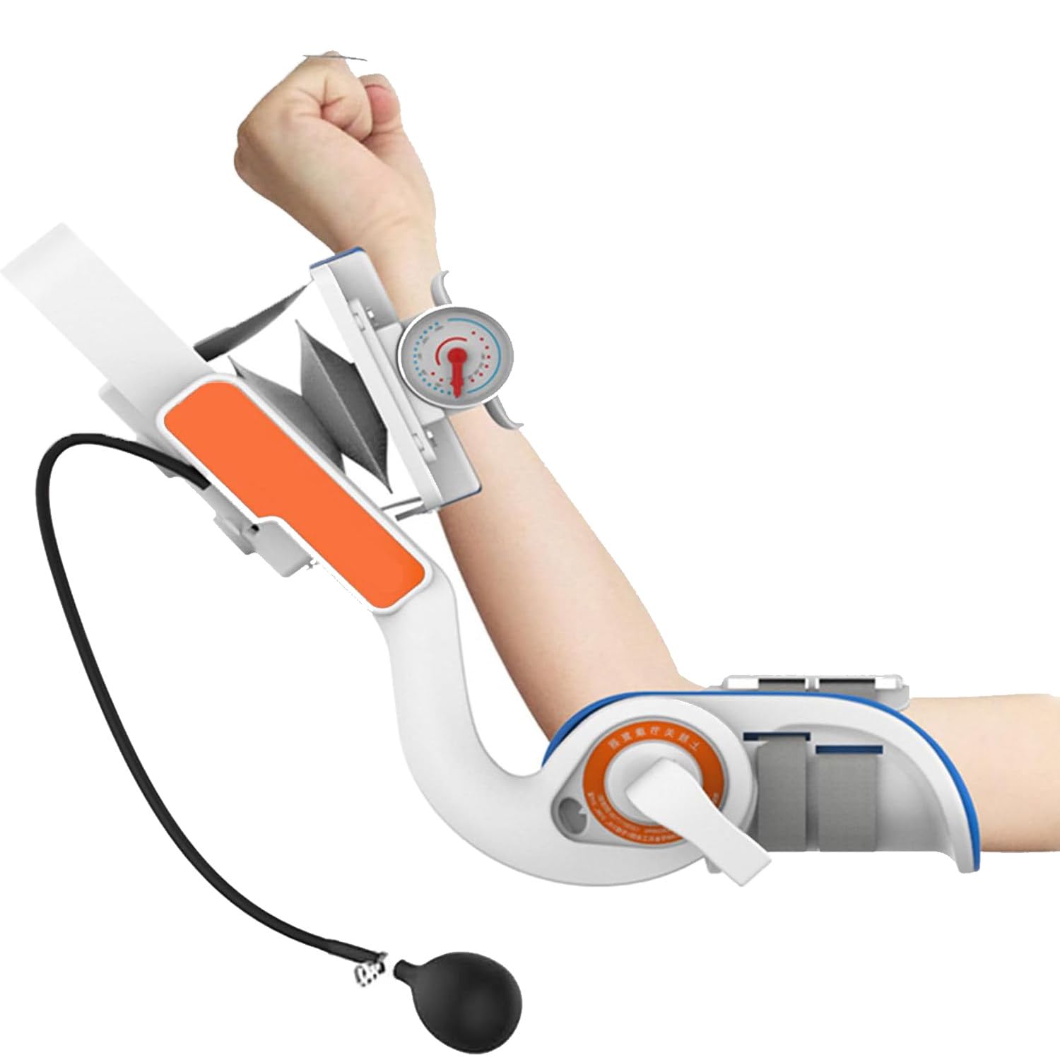 Hinged Elbow Brace, Hemiplegia Arm Rehabilitation Elbow Protector Stretch Out Trainer, Djustable - 15° Extension and 150° Flexion