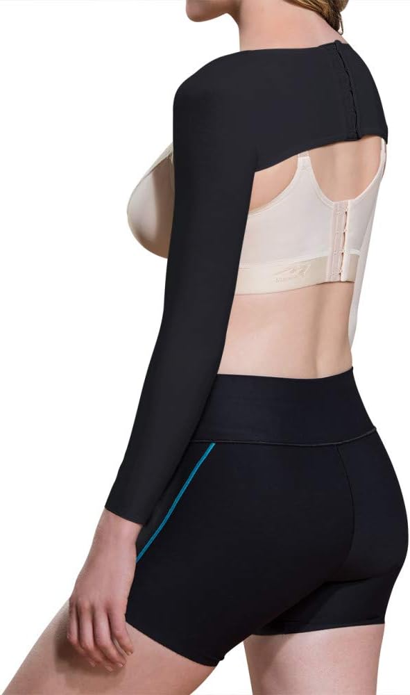 Marena Long Arm Sleeves - Post Surgical Support, Full Arm Coverage, Compression Sleeves for Arms, Easy Application, Recover Compression Garment, Helps Promote Healing