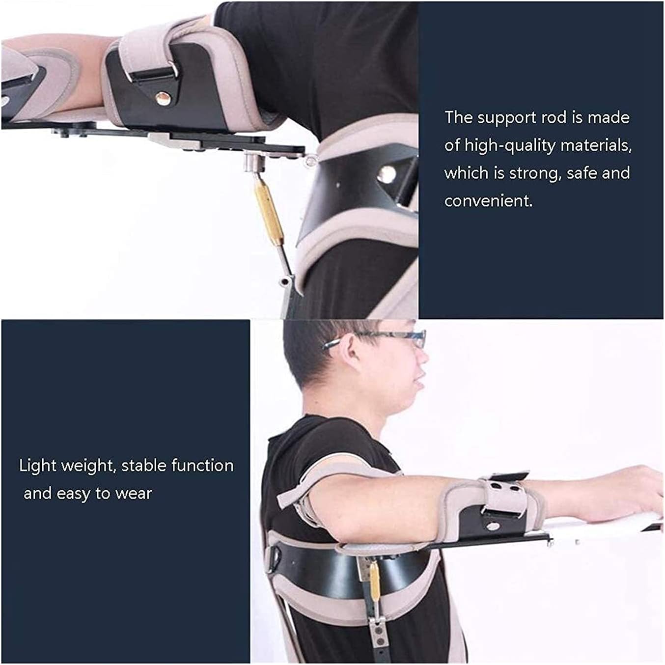 arm Sling Shoulder Sling arm Brace Shoulder immobilizer Left and Right Shoulder Supports Immobilizer Provides Excellent Support and Abduction Post Surgery After Rotator Cuff Repair