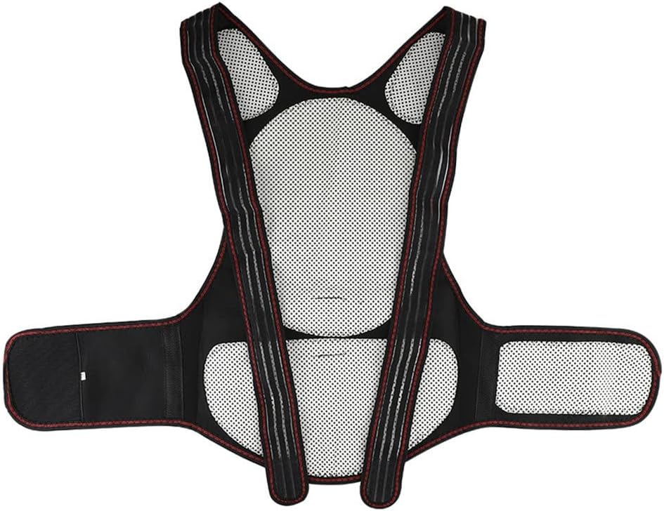 Self Heating Back Support Waist Brace Magnetic Correction Belt Posture Spine Lumbar(XL)