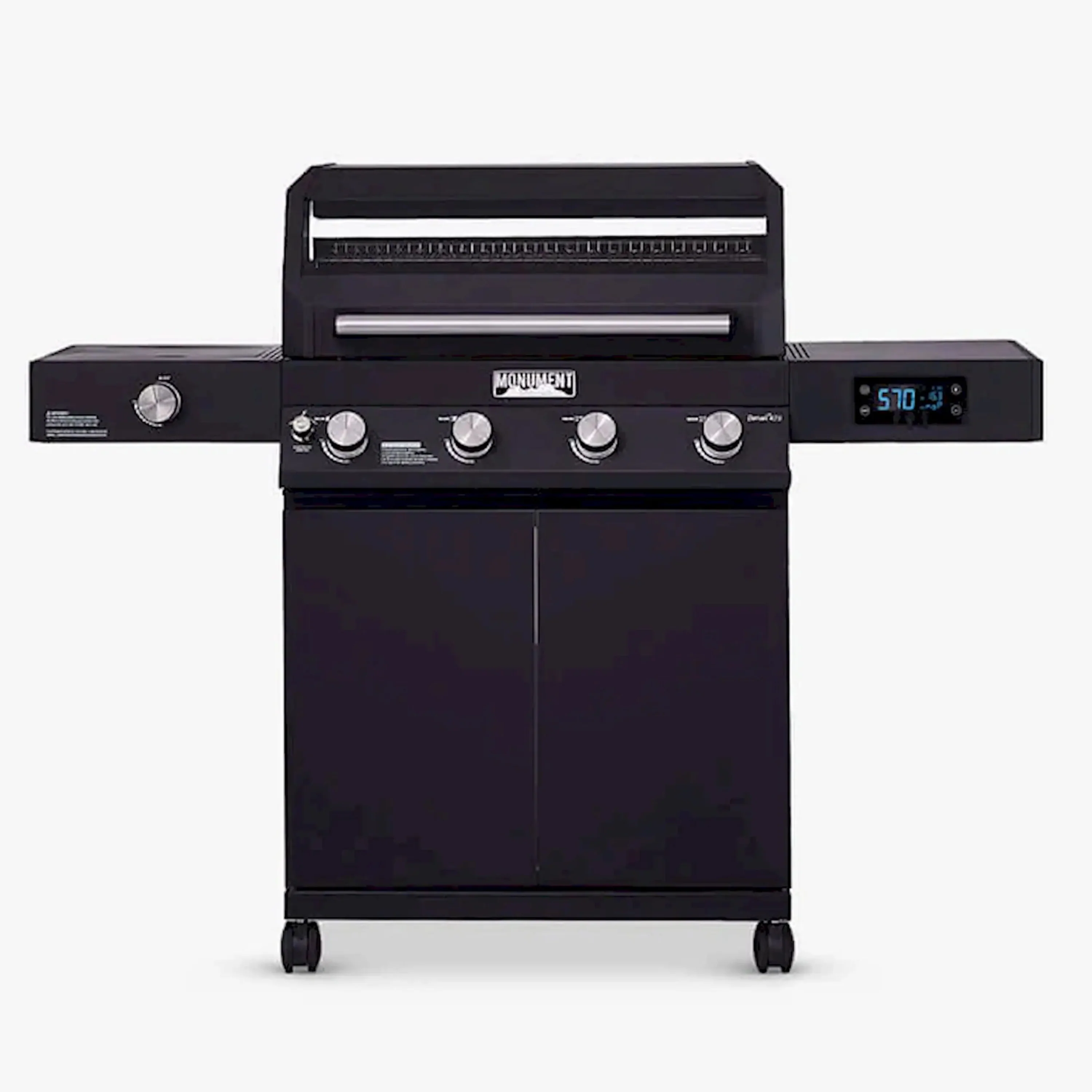 Monument Denali Smart Propane Gas Grill in Black with 4 Burners (D425)