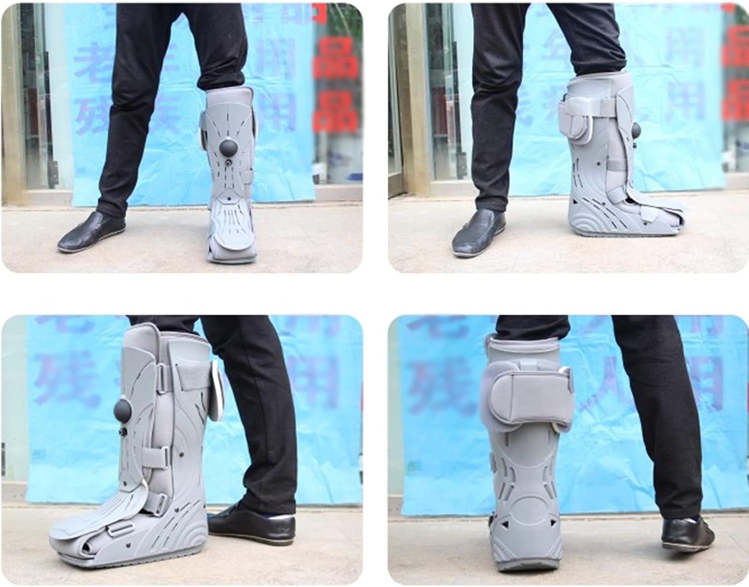 Ankle Shoes Fracture Orthosis Boot for Men and Women Ankle Brace Adjustable Instead Plaster to Protect Fixed for Ankle Injuries Fractures Sprains (M)