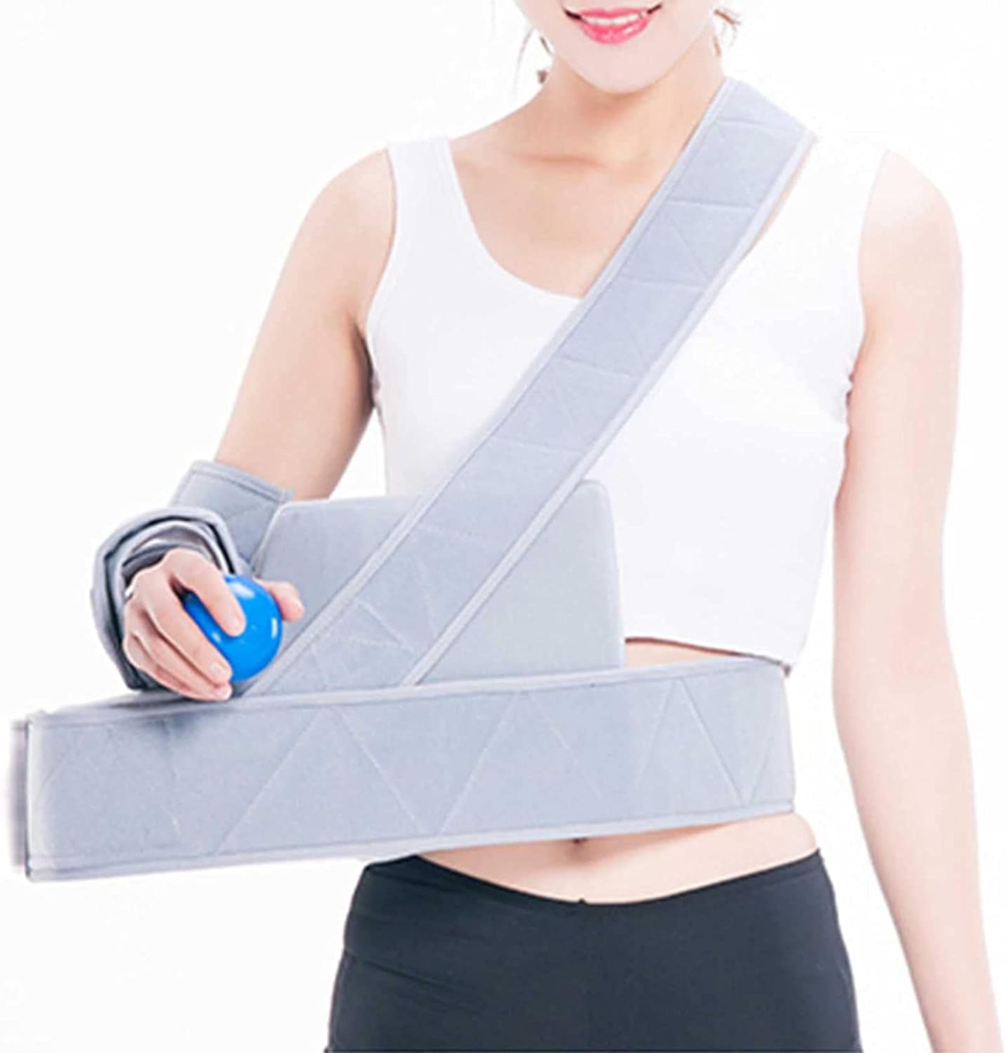 HAILM Shoulder Immobilizer, Arm Abduction Fixation Brace, Shoulder Abduction Pillow, for Shoulder Fracture, Proximal Humerus Fracture Fixation,R