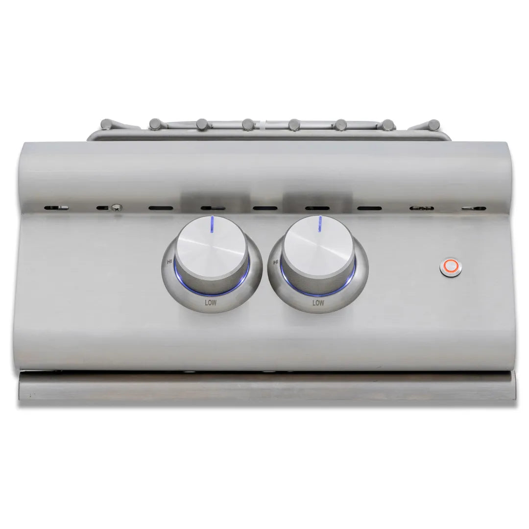 Blaze LTE+ Built-In Natural Gas High Performance Power Burner with Wok Ring and Stainless Steel Lid (BLZ-PBLTE3-NG)