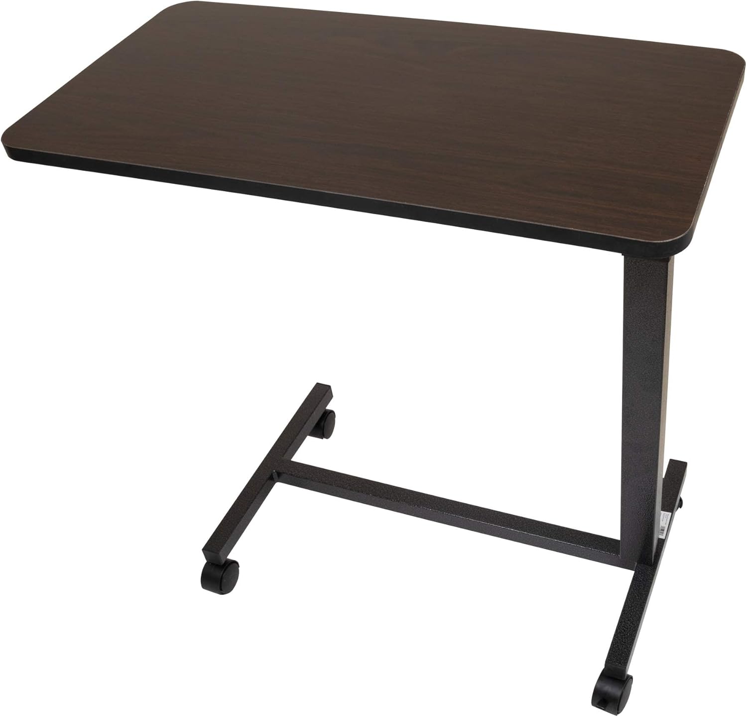Roscoe Medical Hospital Bed Table, Rolling Overbed Table, Laptop Tables for Recliner, Bed, Bedside and Sofa - Computer Tables, Hospital Tray, Adjustable with Wheels and Secure Height Adjustment