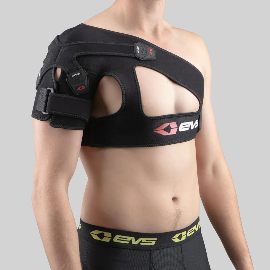 EVS SPORTS SB03 Shoulder Brace For Men | Superior Compression & Adjustable Breathable Support for Rotator Cuff & Past Shoulder Injuries