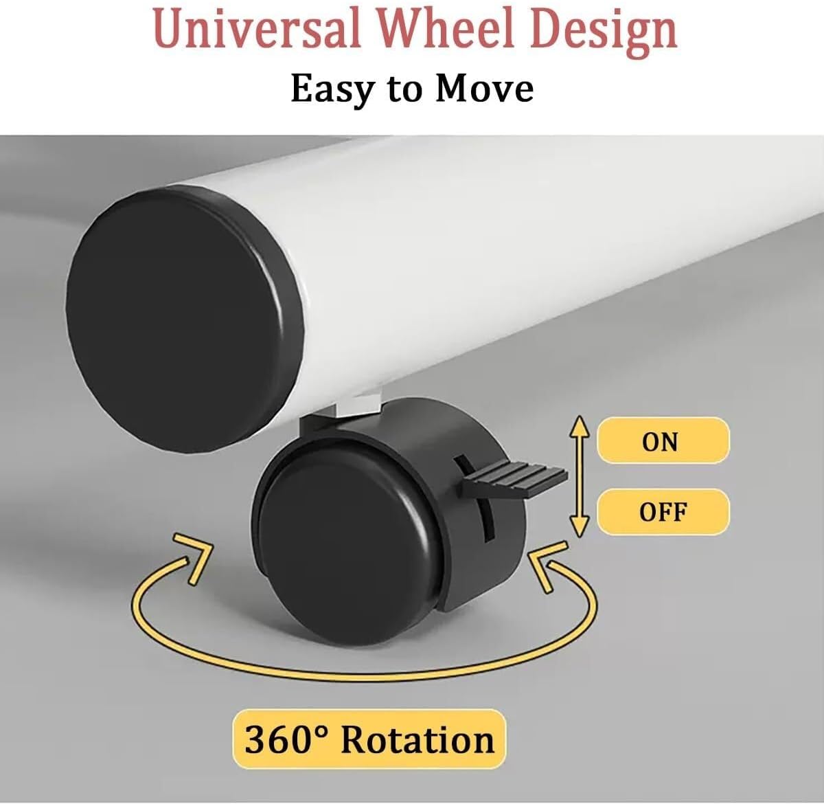 Bedtable, Adjustable Hospital Bed Table with Wheels, Medical Overbed Table Tray Table Height Adjustable 23
