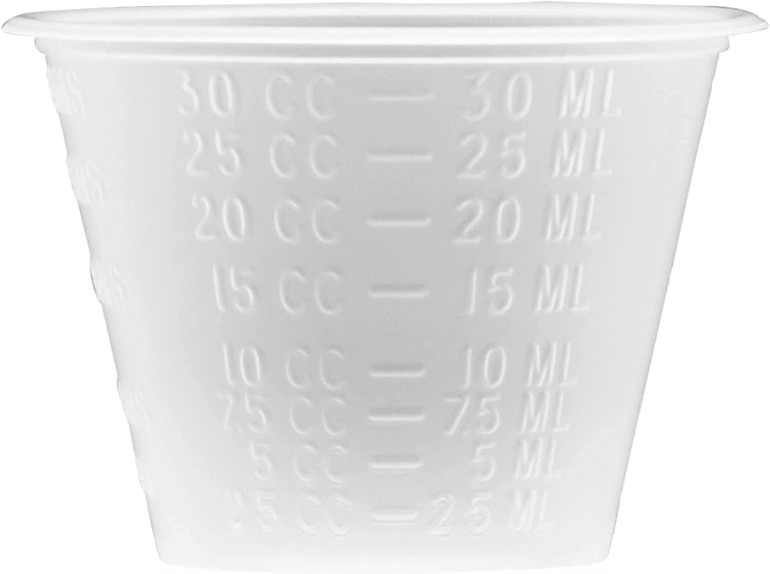 Plastic Medicine Cups 10,000 Small Disposable Graduated 1 OZ Measuring Cup with Embossed Measurements in Tablespoons, Drams, CC's, ML and OZ for Liquid & Dry Medication, Epoxy, Oils, Paint and Stain…