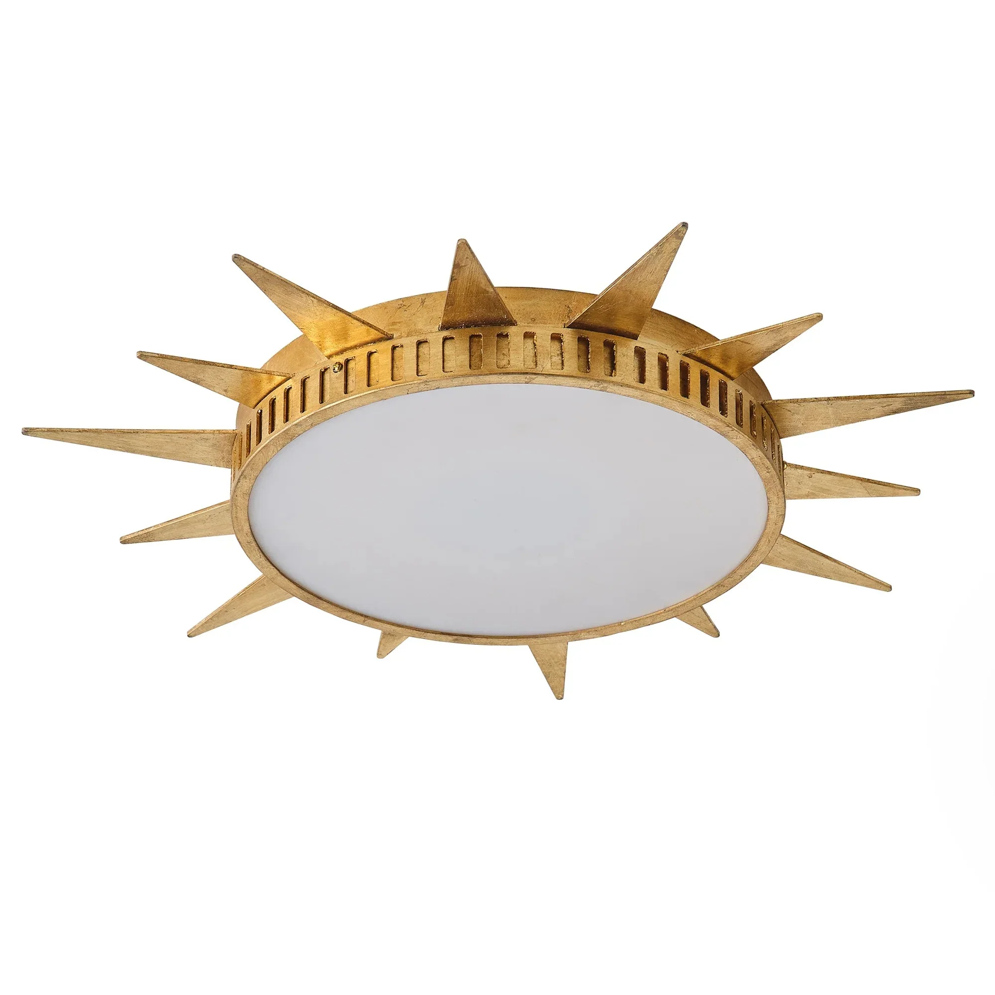 Parrot Uncle 25-Inch Dana Vintage Golden Sunburst Flush Mount LED Light (BBC3002)
