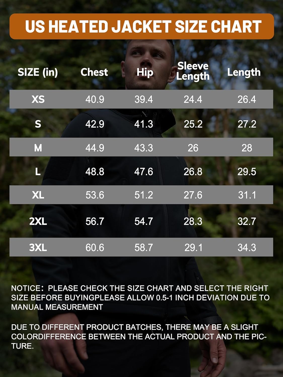 ANTARCTICA GEAR Men's Heated Jacket with 12V 15000mAh Battery, Water-Resistant Winter Softshell Hooded Coat