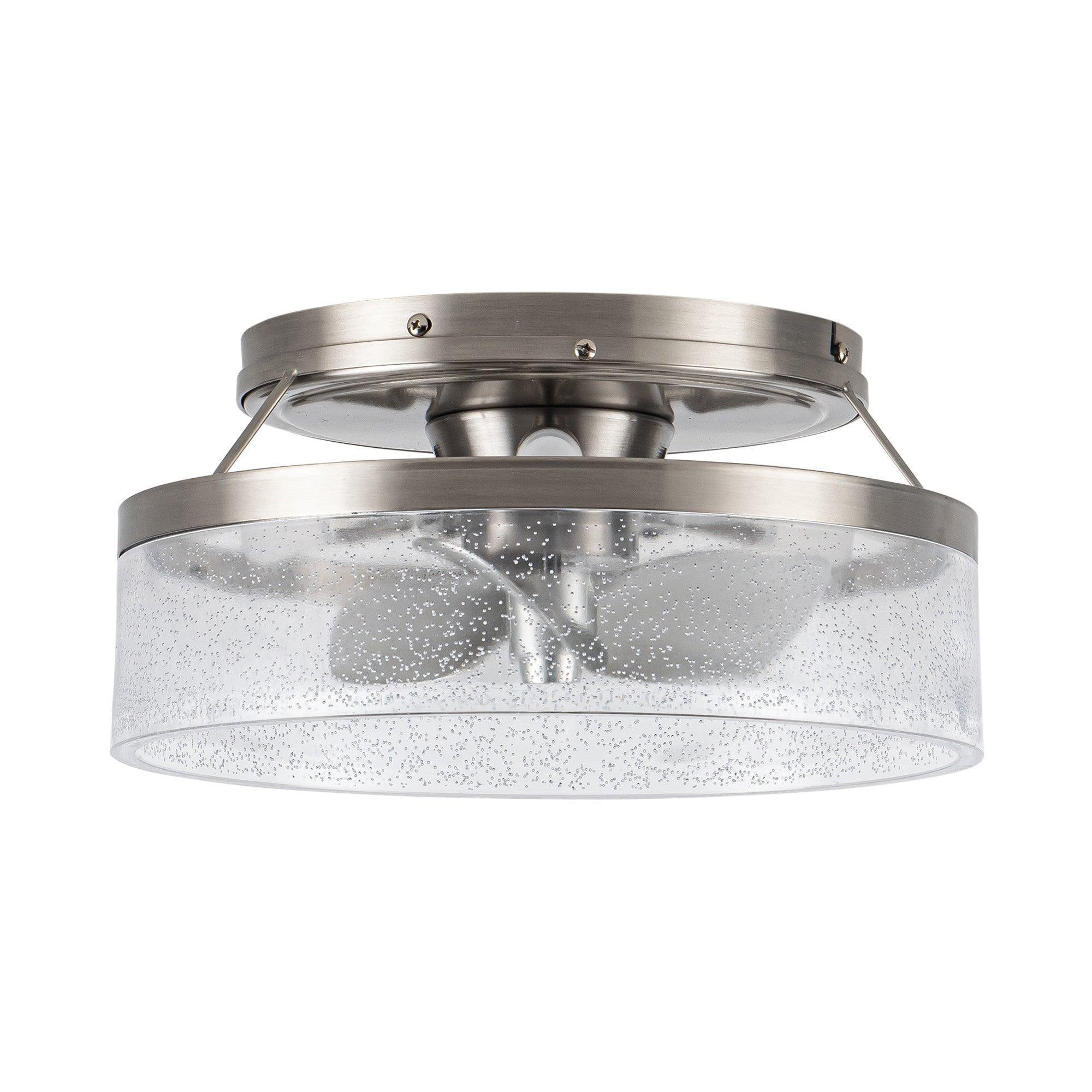 Parrot Uncle 13-Inch Flush Mount Reversible Ceiling Fan with Lighting and Remote Control (F8299110V)