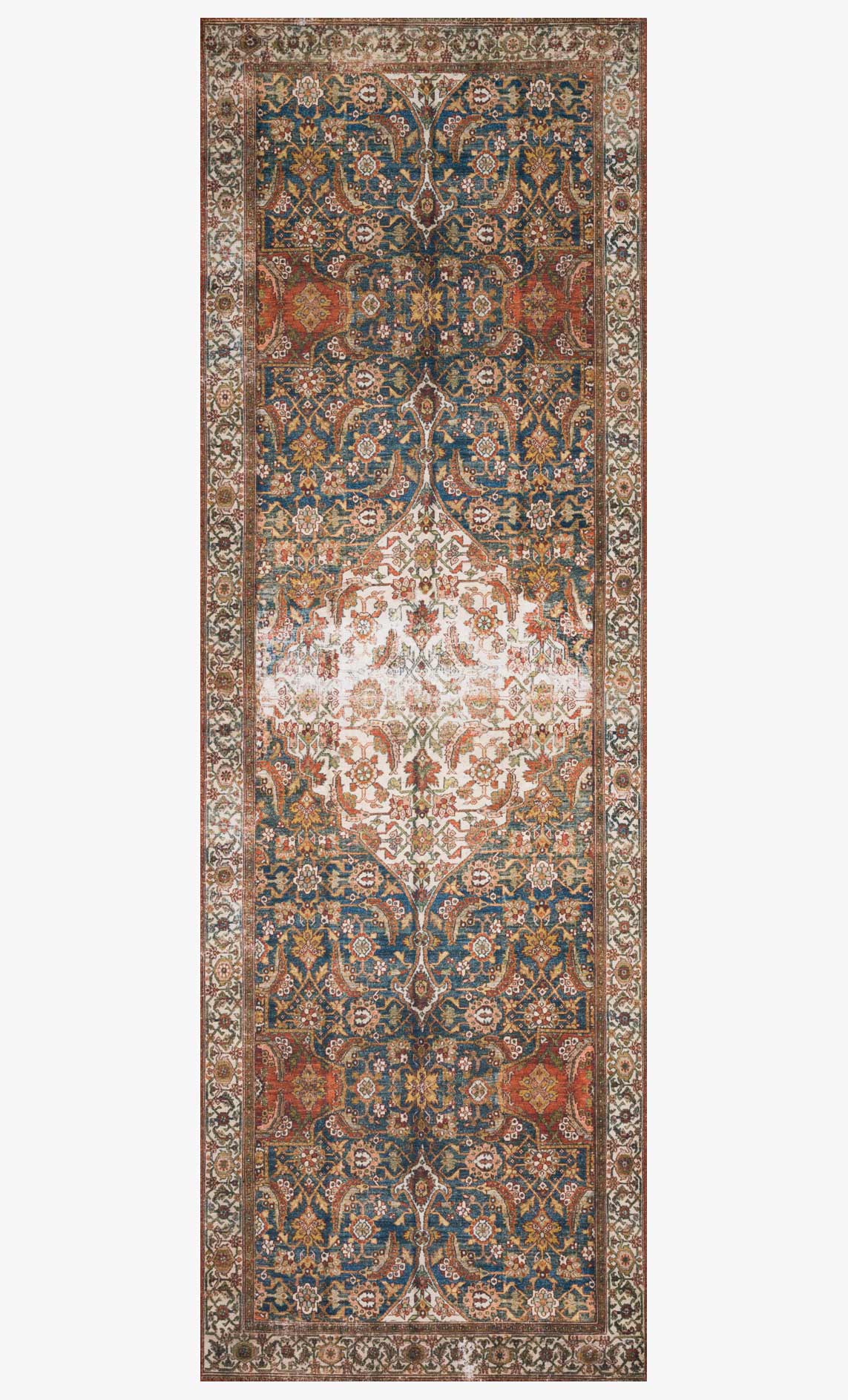 Loloi II Layla Collection - Traditional Power Loomed Rug in Ocean (LAY-05)
