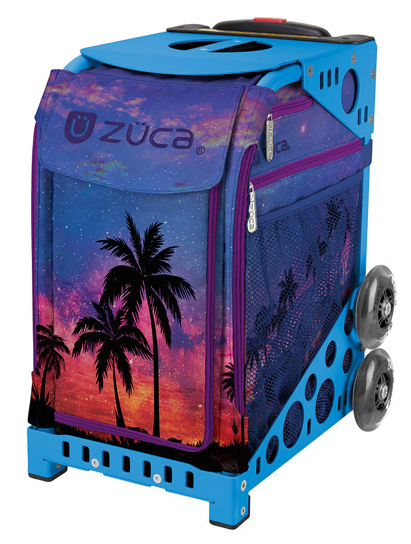 Zuca Island Life Sport Insert Bag & Frame (Blue) w/ Flashing Wheels
