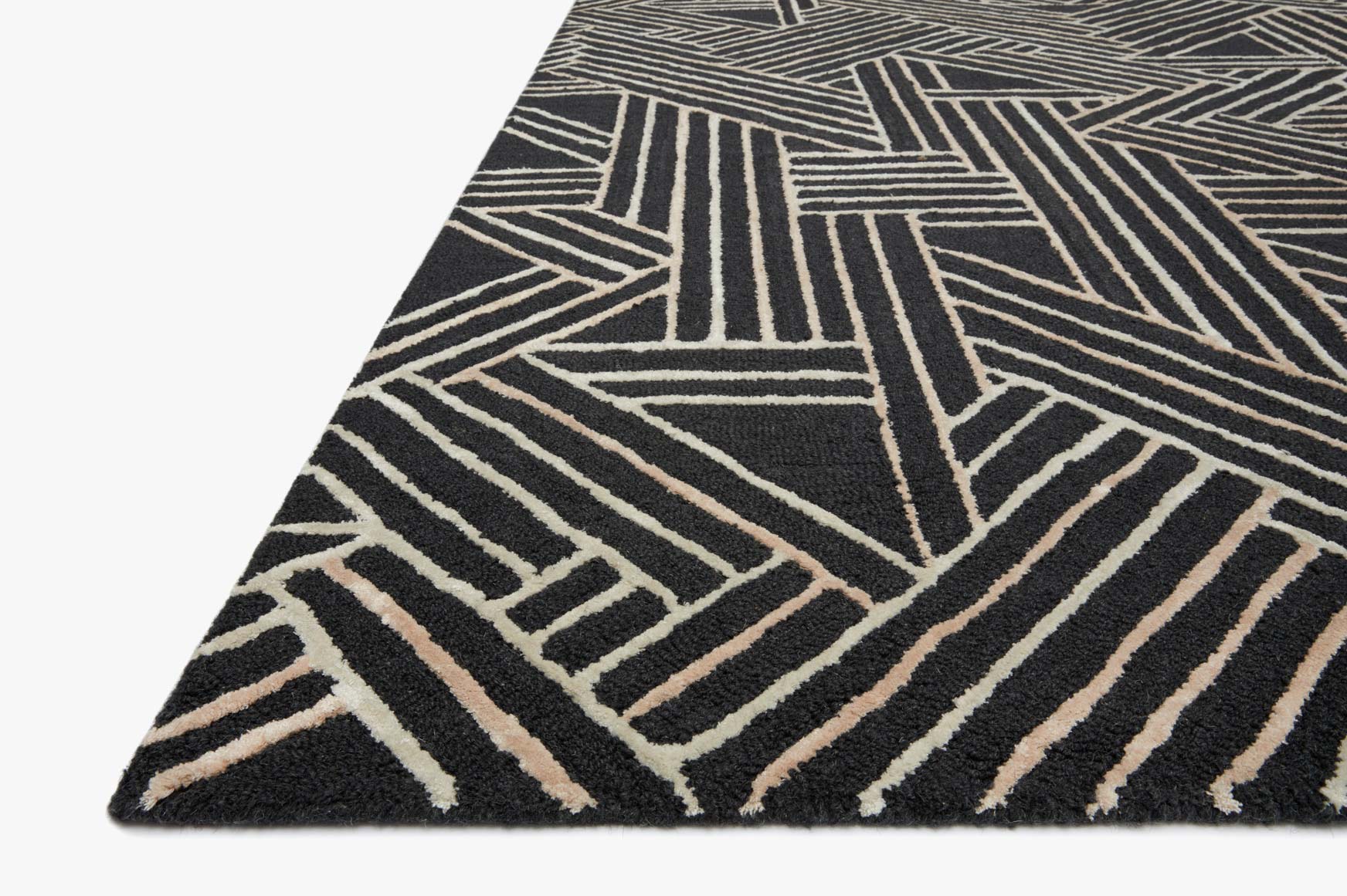 Loloi Verve Collection - Contemporary Hand Tufted Rug in Charcoal & Neutral (VER-01)