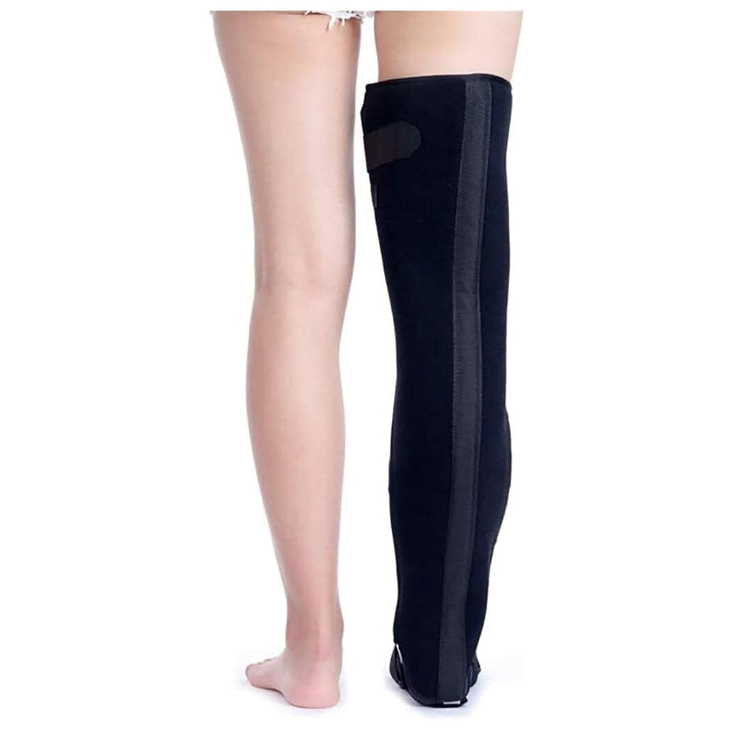 Adjustable Ankle Brace, Leg Immobilizer, Knee Brace - Joint Pain, Tendon, Ligament Protective Equipment Soft Breathable and Good Elastic (black L)