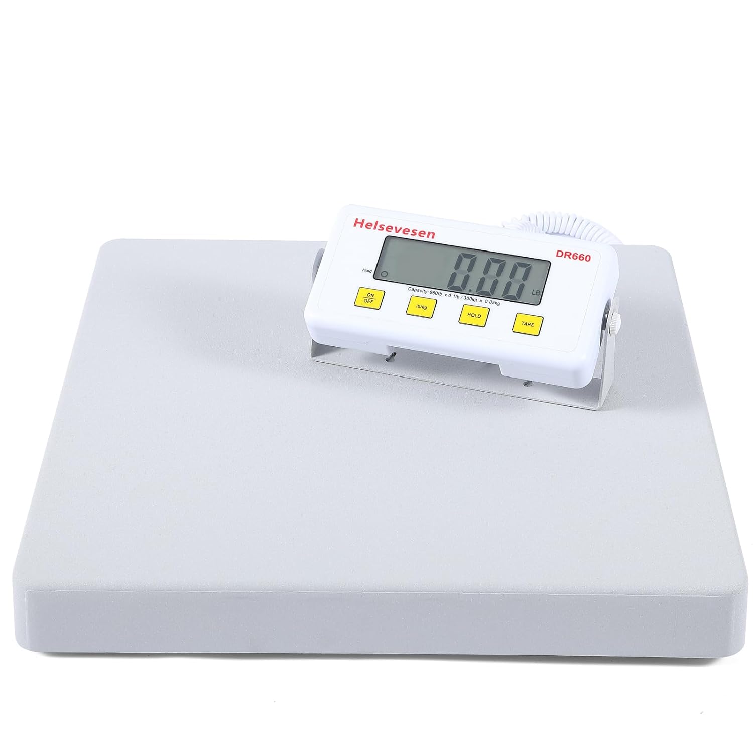 Helsevesen Large Platform Bariatric Floor Scale, 15.75 in/40 cm -660 lb Capacity, Professional Physician Scale W/Remote Display, Wrestling Scale, Fitness & Athletic Scales