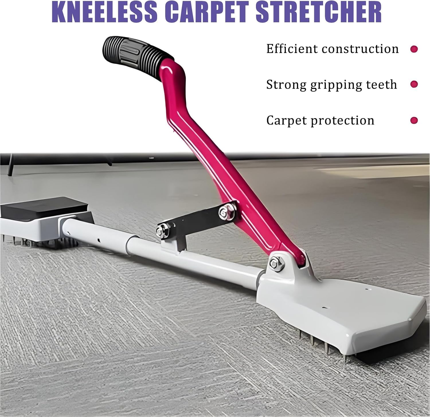 Knee Protector Stretcher for Carpet Jobs, Durable Build for No Knee Impact & Time-Saving Efficiency