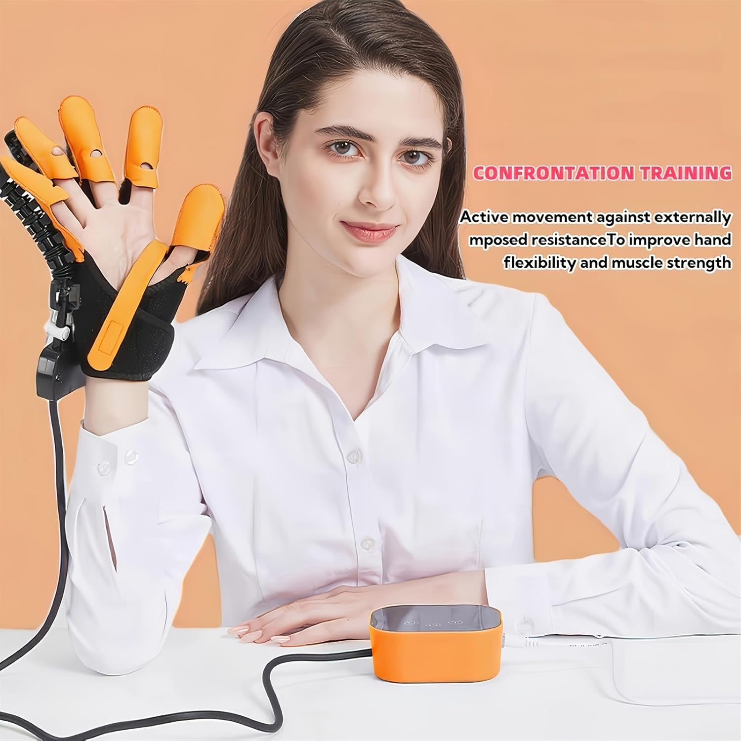3 Modes Robotic Hand Rehabilitation Gloves, Physical Therapy Equipment for Stroke Recovery and Finger Training