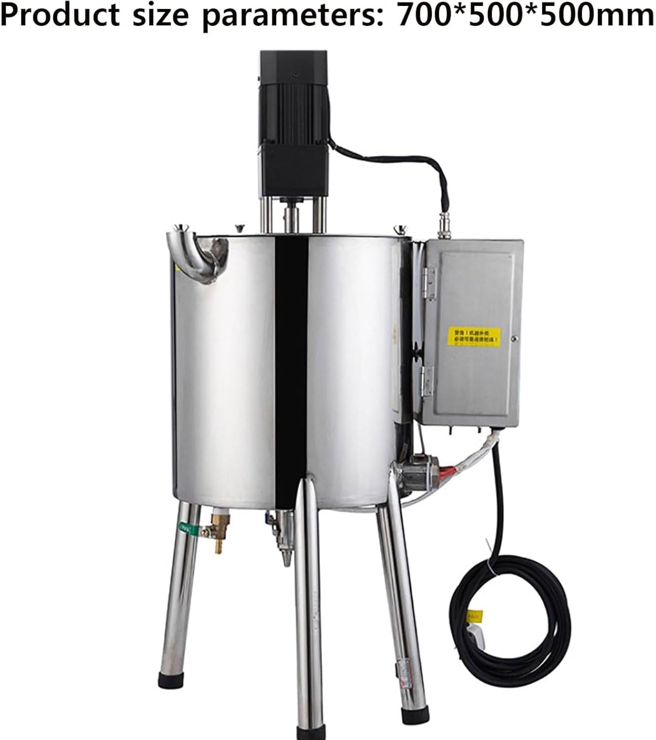 15L Heating Mixing Filling Machine, Stainless Steel Electric Paste Liquid Filling Machine, 90-150° Heating Temperature, 8mm Filling Diameter, for Lipstick, Shoe Polish