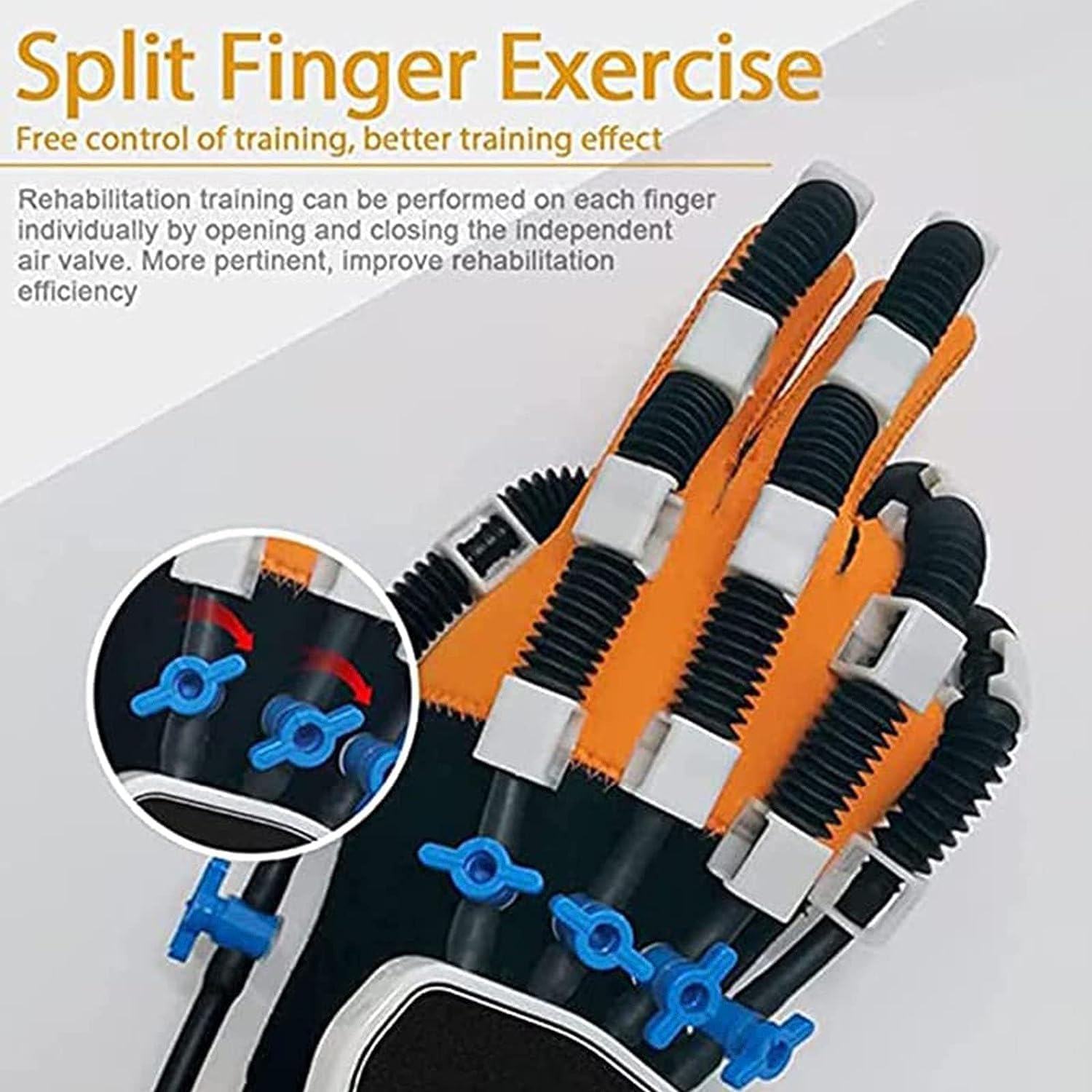 Hand Rehabilitation Robot Gloves Rehabilitation Robot Gloves, Hemiplegia/stroke Hand Splint Training Equipment,Rehabilitation Training Gloves, Finger Training, Finger Orthosis, For Long-Term Relief (