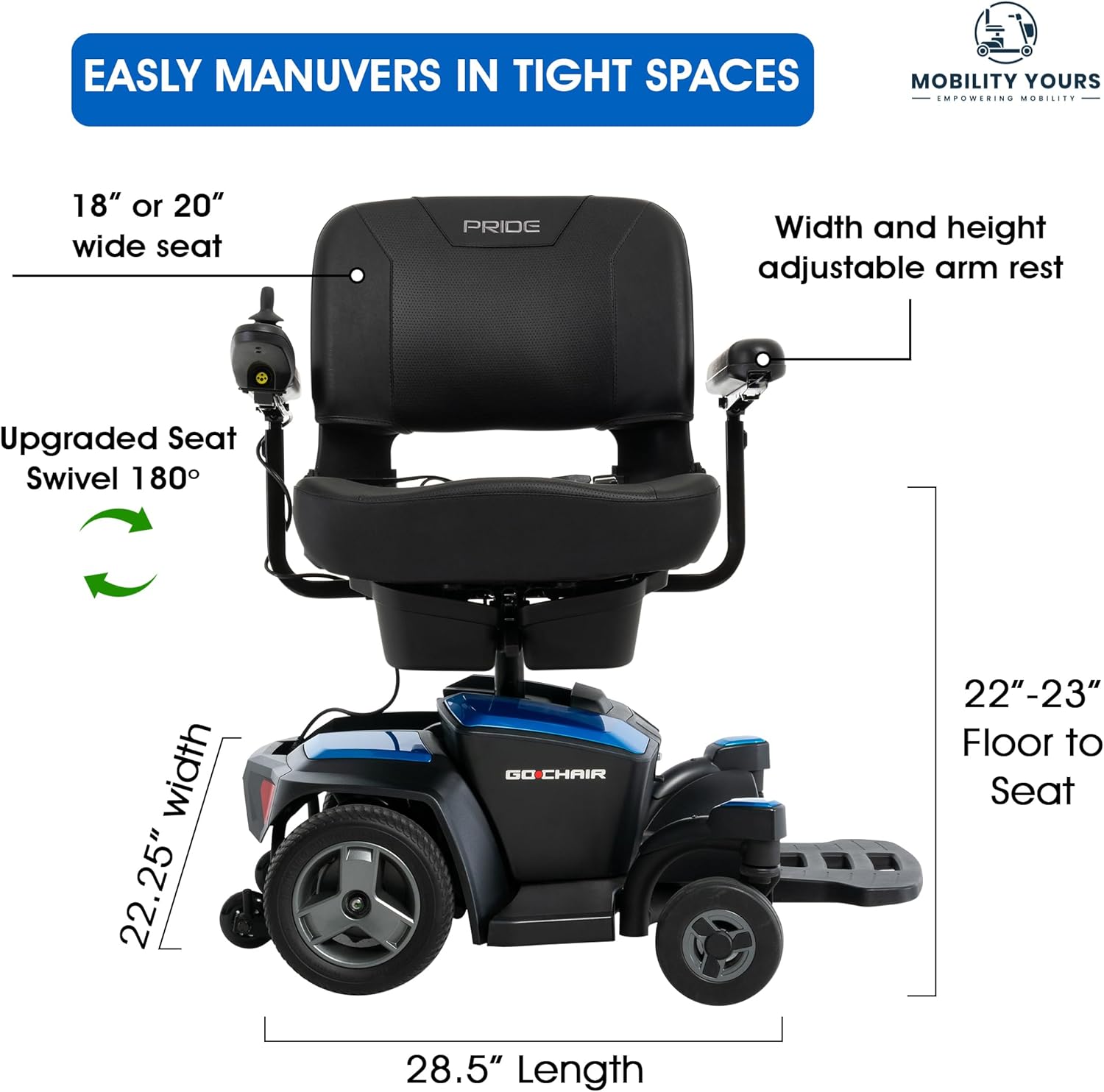 Pride Go Chair with Upgraded 20