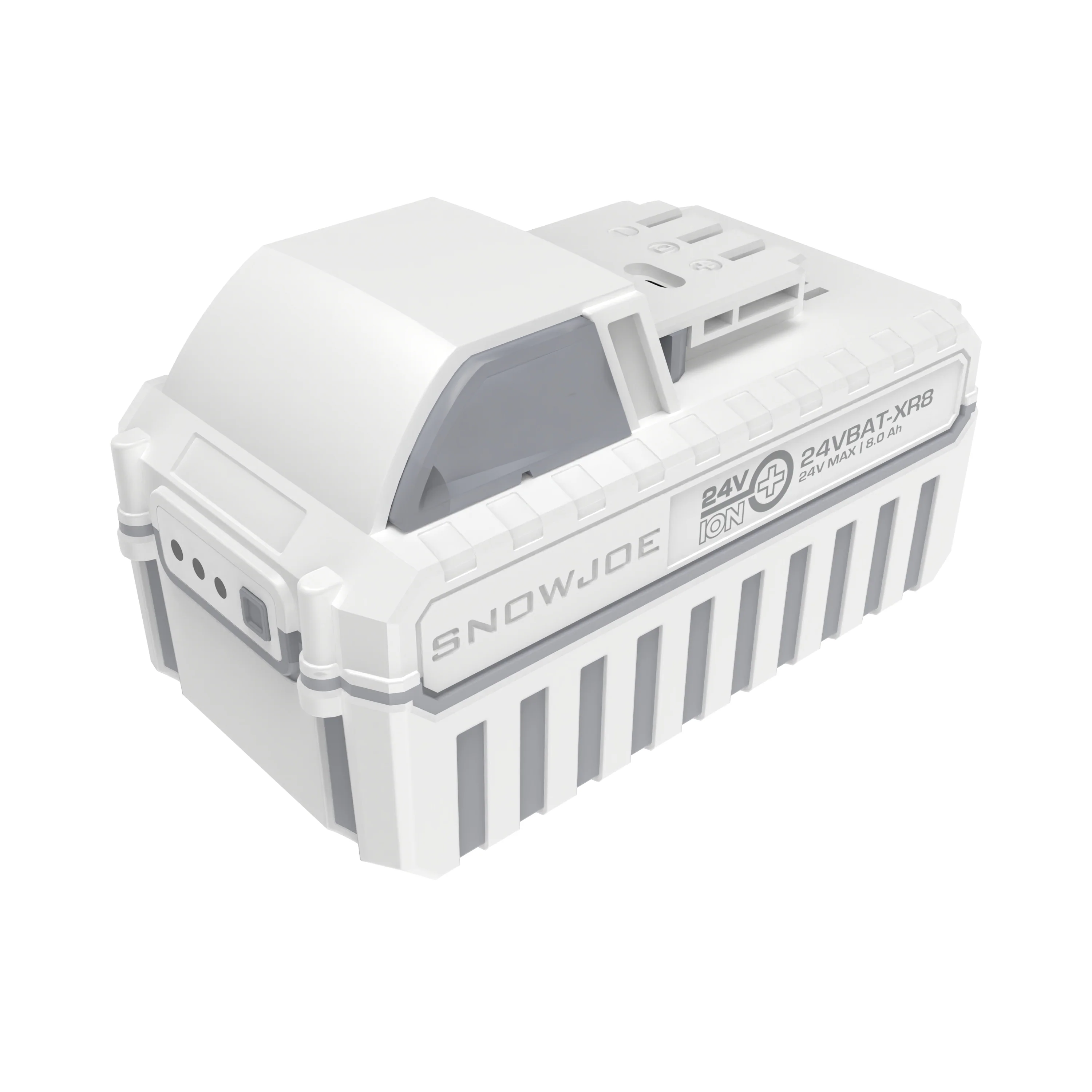 Snow Joe 24VBAT-XR8 CERTIFIED AUTHENTIC IONMAX 24-Volt* Lithium-Ion 8.0-Ah Battery | Universal for all Snow Joe, Sun Joe, Auto Joe IONMAX devices | Battery Management System | 3-Stage LED Display
