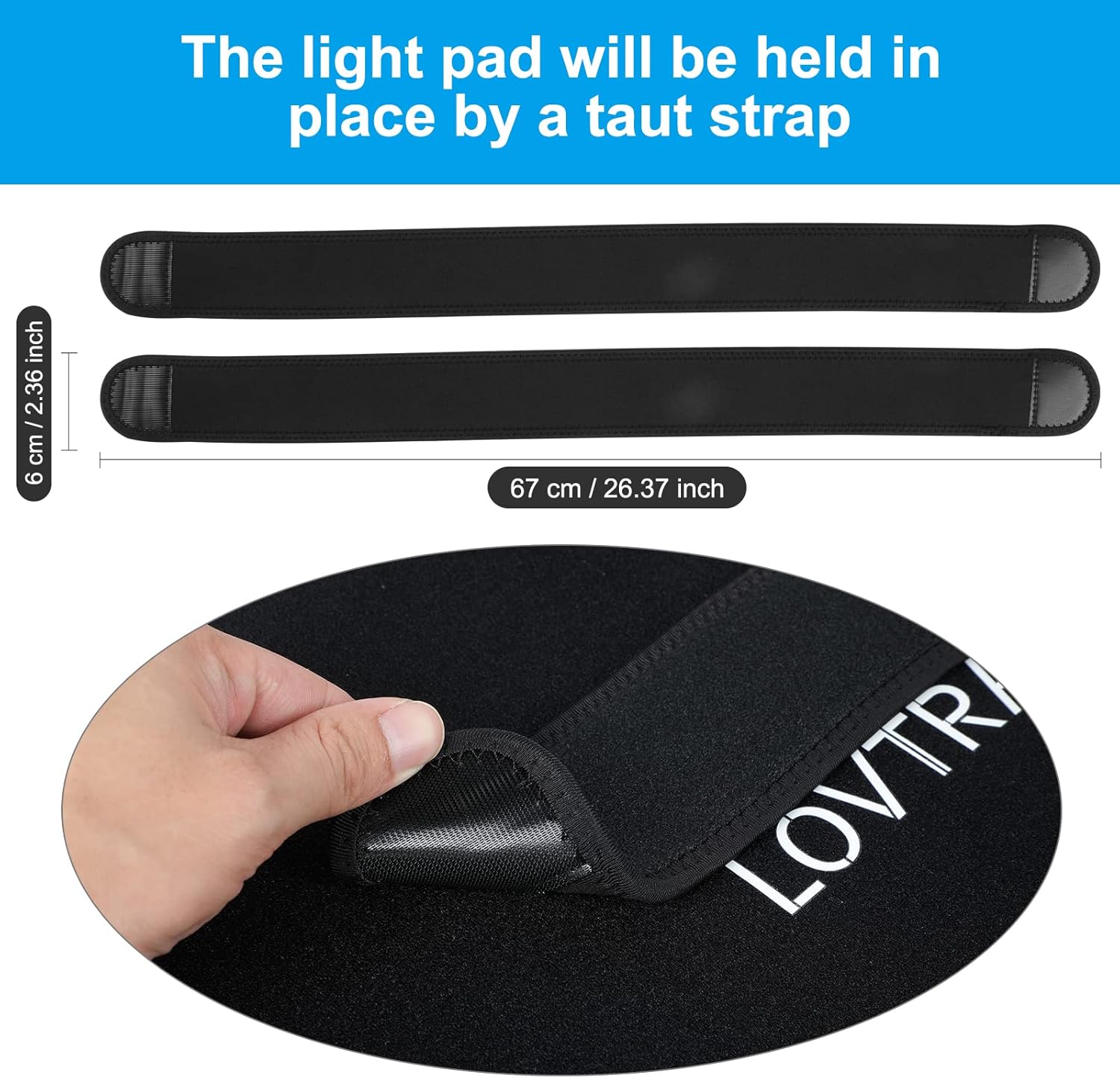 LOVTRAVEL 210pcs LED 635nm Red Light Therapy 850nm Near Infrared Light Therapy Device Large Belt Lipo Wrap Mat Pad for Body Waist Belly Abdominal Thigh Fat