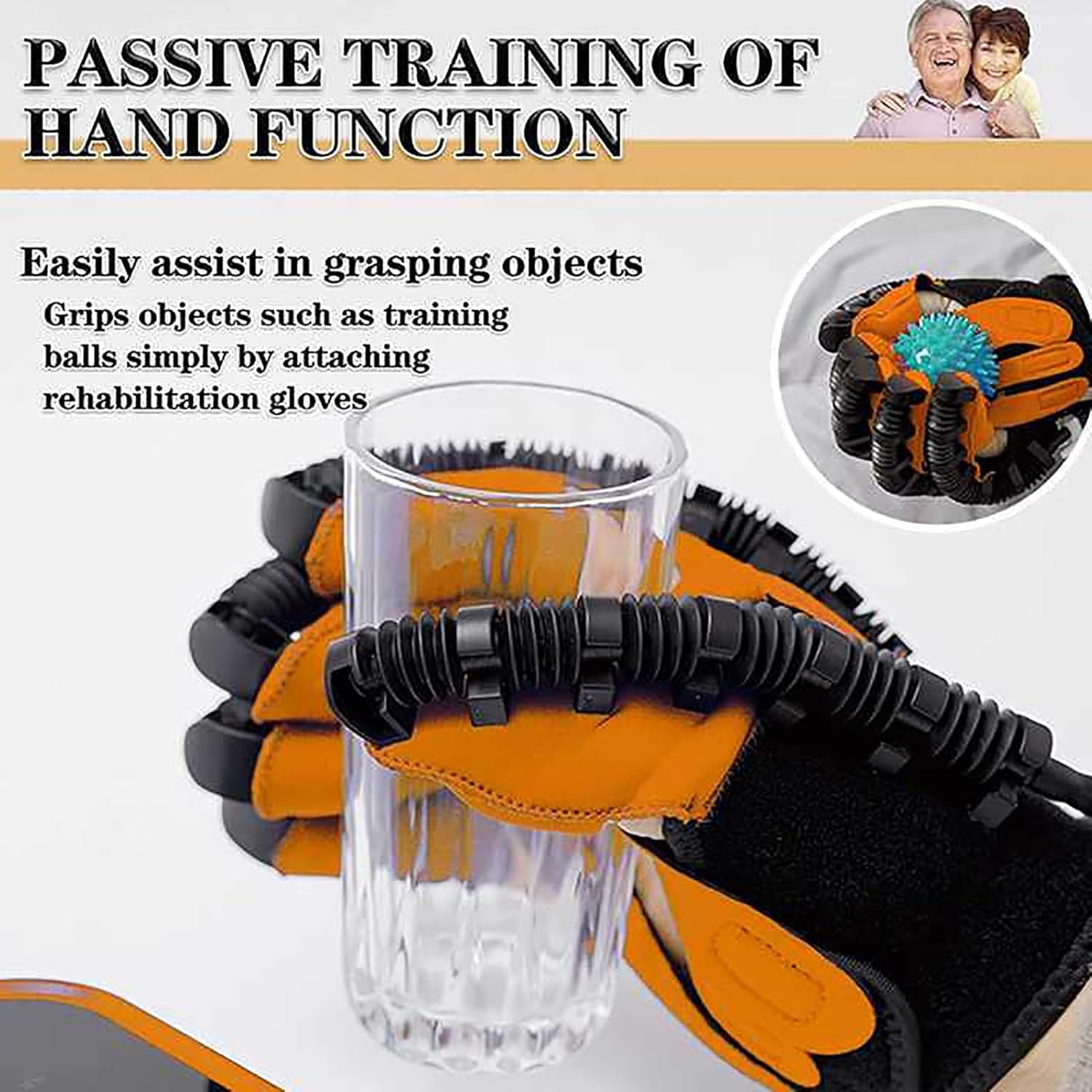 Rehabilitation Robot Glove, 1-9 Levels Adjustable Hand Stroke Recovery Equipment, for Arthritis, Hemiplegia and Stroke Patient, Relieve Stiffness/Powerless