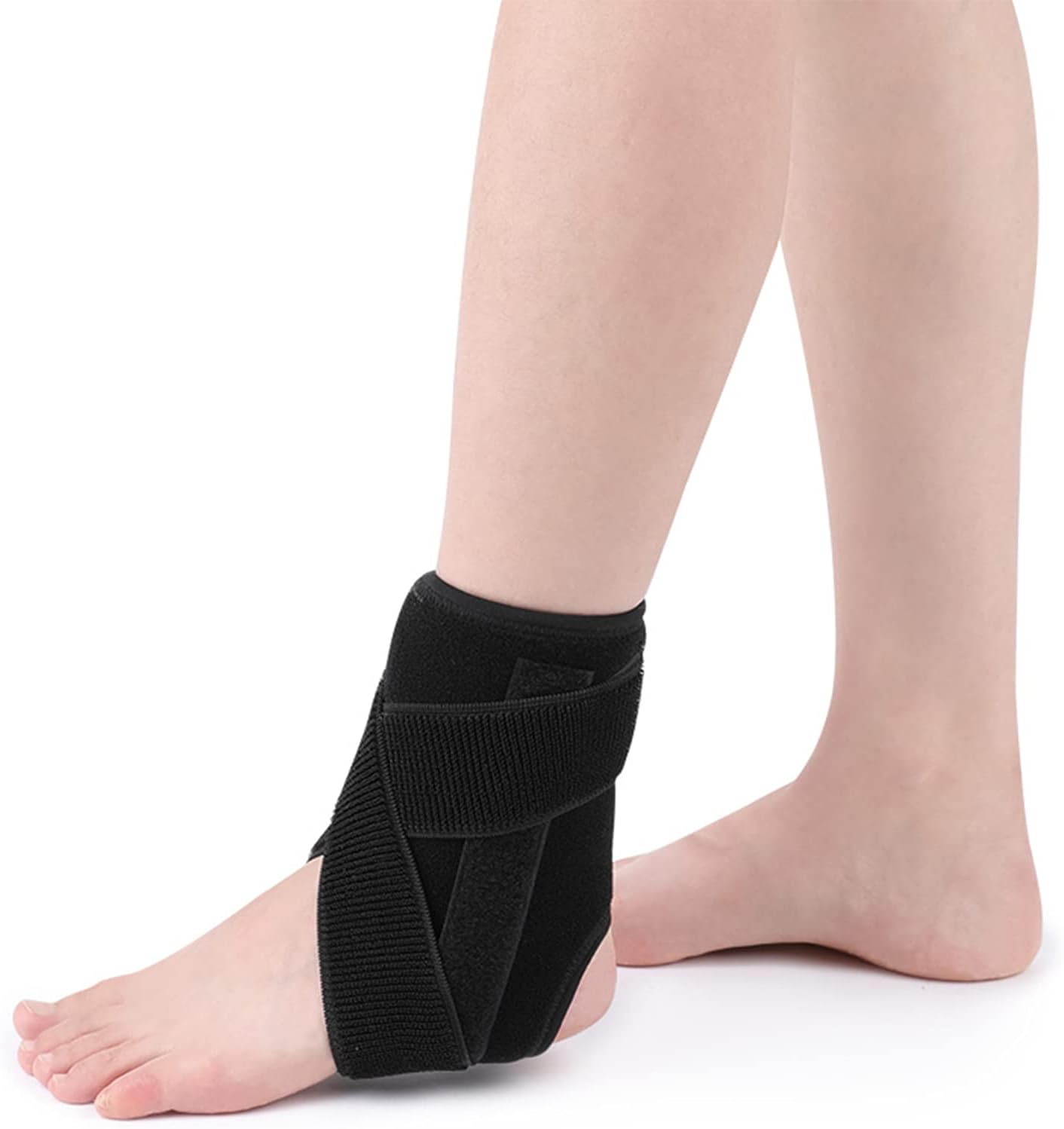 Ankle Brace Aluminum Support Brace Ankle Stabilizer Wrap for Sprains Rigid Ankle Stabilizer for Protection Sprain Support Lightweight Adjustable Straps Inside and Outside Support