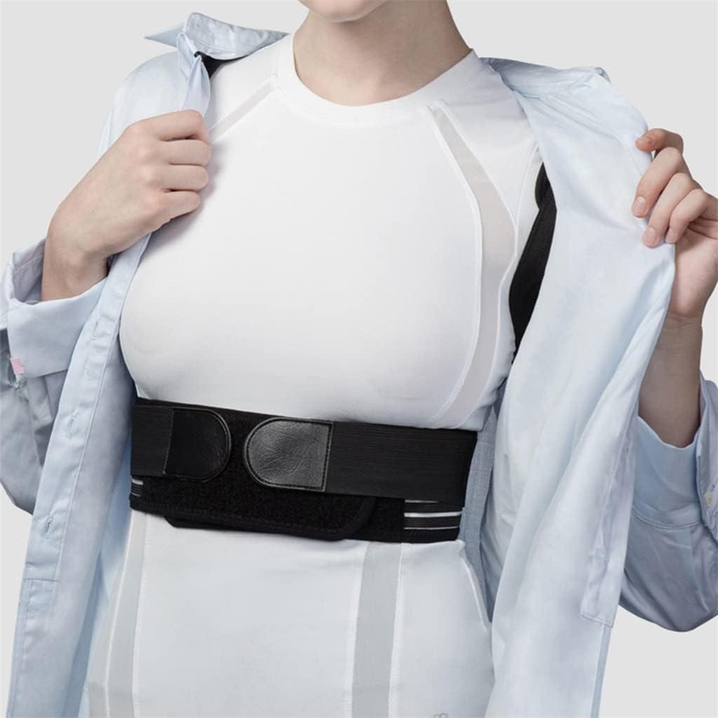 Adjustable Posture Corrector Brace Belt Shoulder Waist Back Support Humpback Improve 2plates Support Belt(L Code)