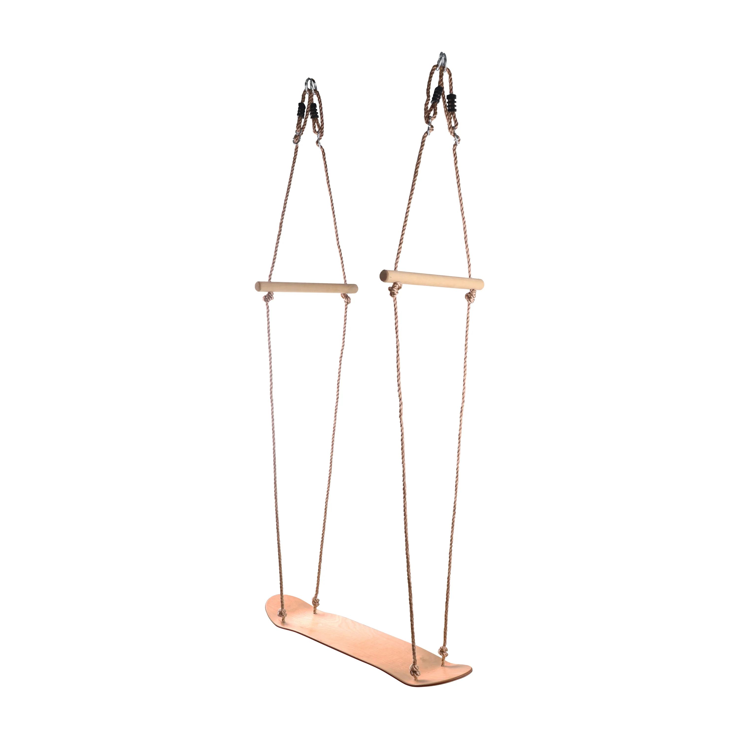 Bliss Outdoors BH-992B Wooden Skateboard Swing w/ Handle Bars & Hanging Hardware | 200 Lb. Capacity