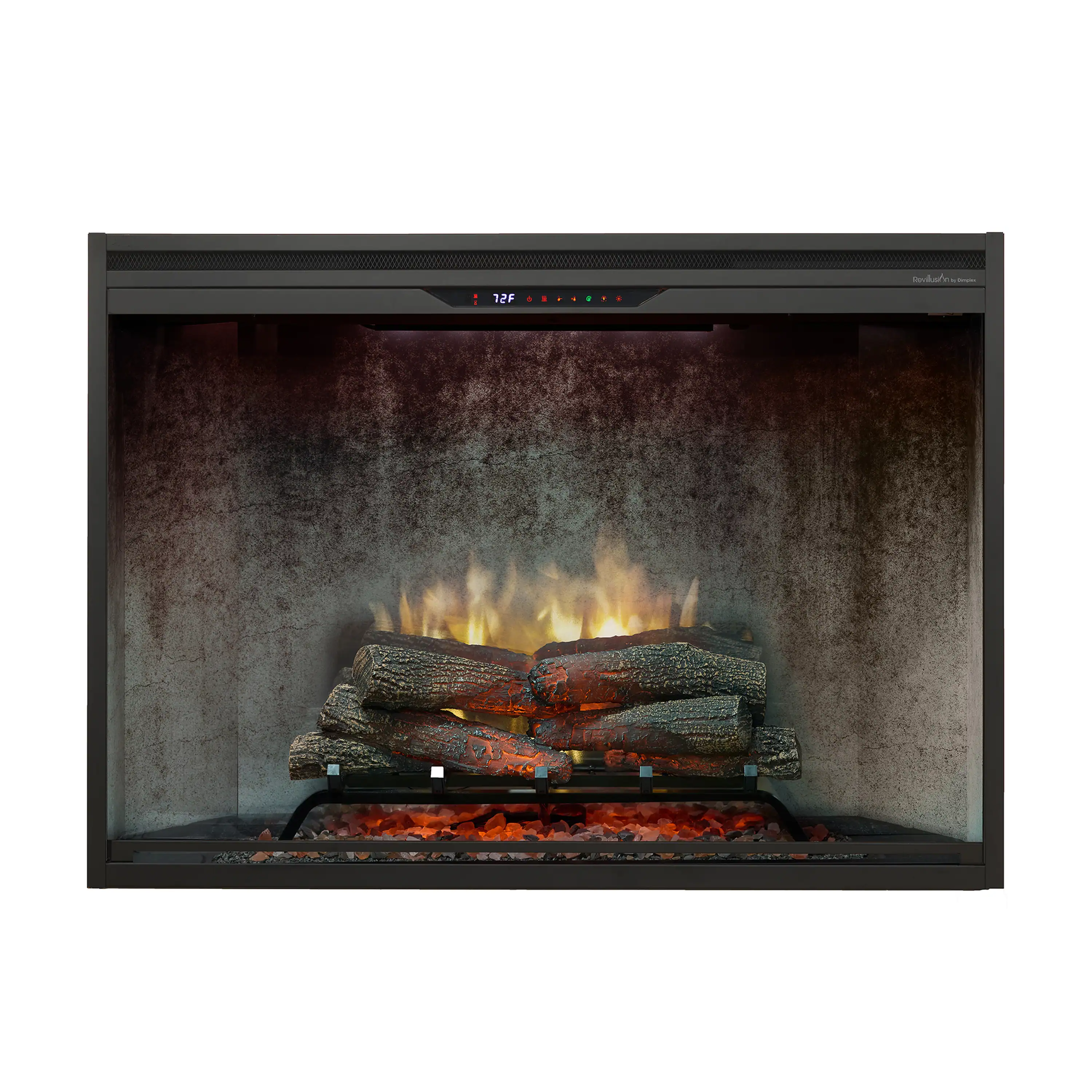 Dimplex Revillusion 42-Inch Built-In Electric Firebox in Weathered Concrete with internal LED Lighting (REV42-WC)