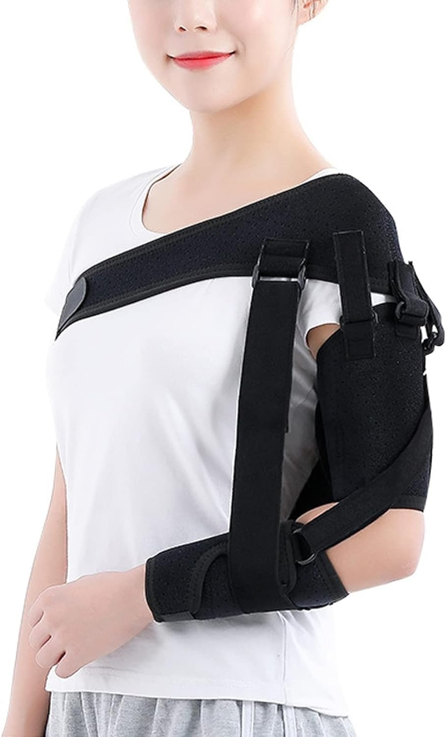 Shoulder Arm Sling Brace Shoulder Joint Strap Shoulder Brace Injury Support with Adjustable Straps for Stroke Hemiplegia Subluxation Recovery Shoulder Joint Strap