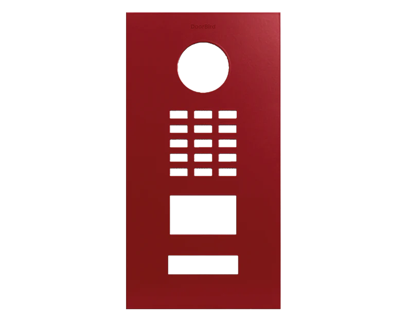 DoorBird Front Panel for D2101V in Flame Red, RAL 3000