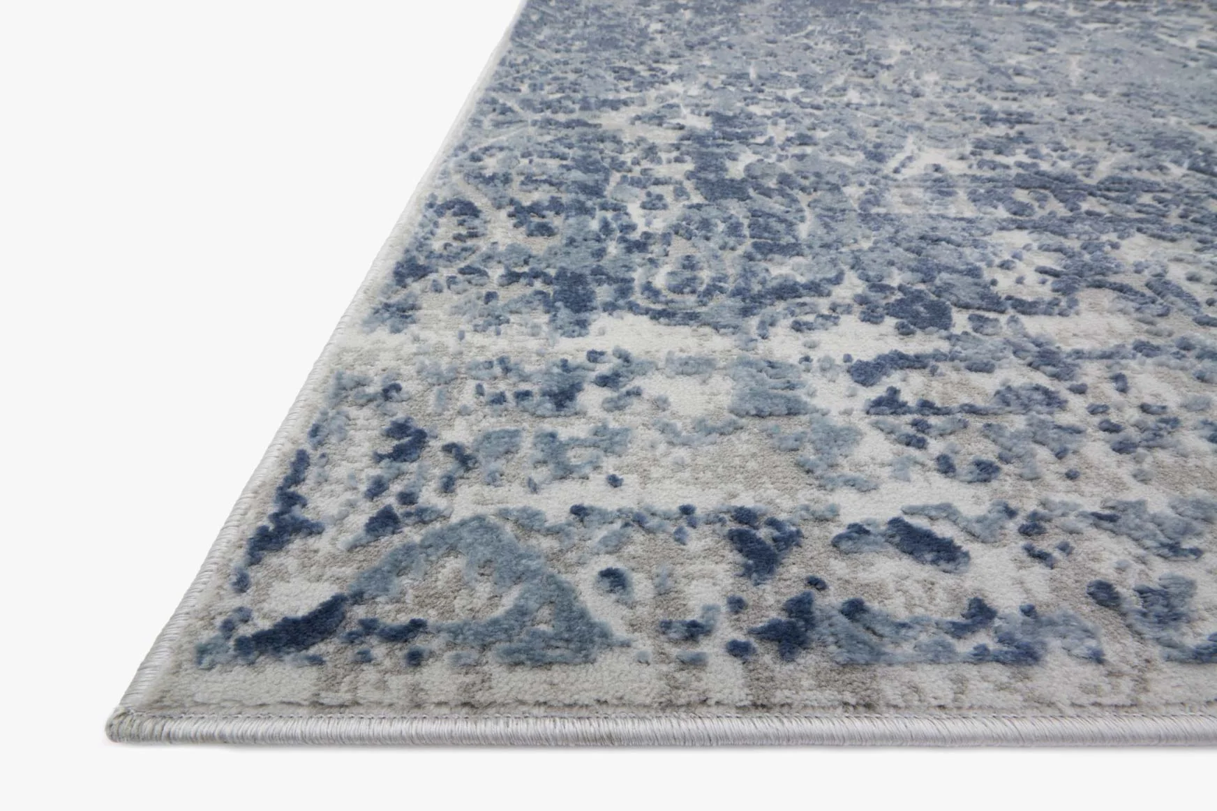 Loloi Patina Collection - Transitional Power Loomed Rug in Blue & Stone (PJ-04)