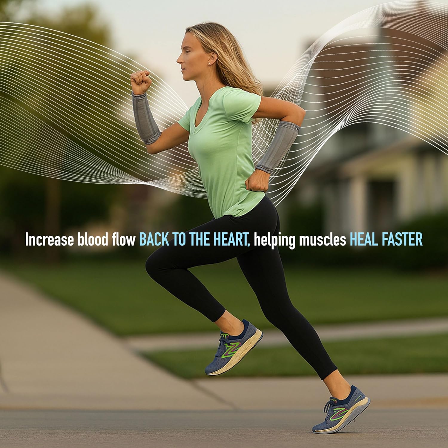 laceup Weighted Compression Arm Sleeves 1lb Each Powered by Lycra® Fiber Flexible Arm Workout Sleeves