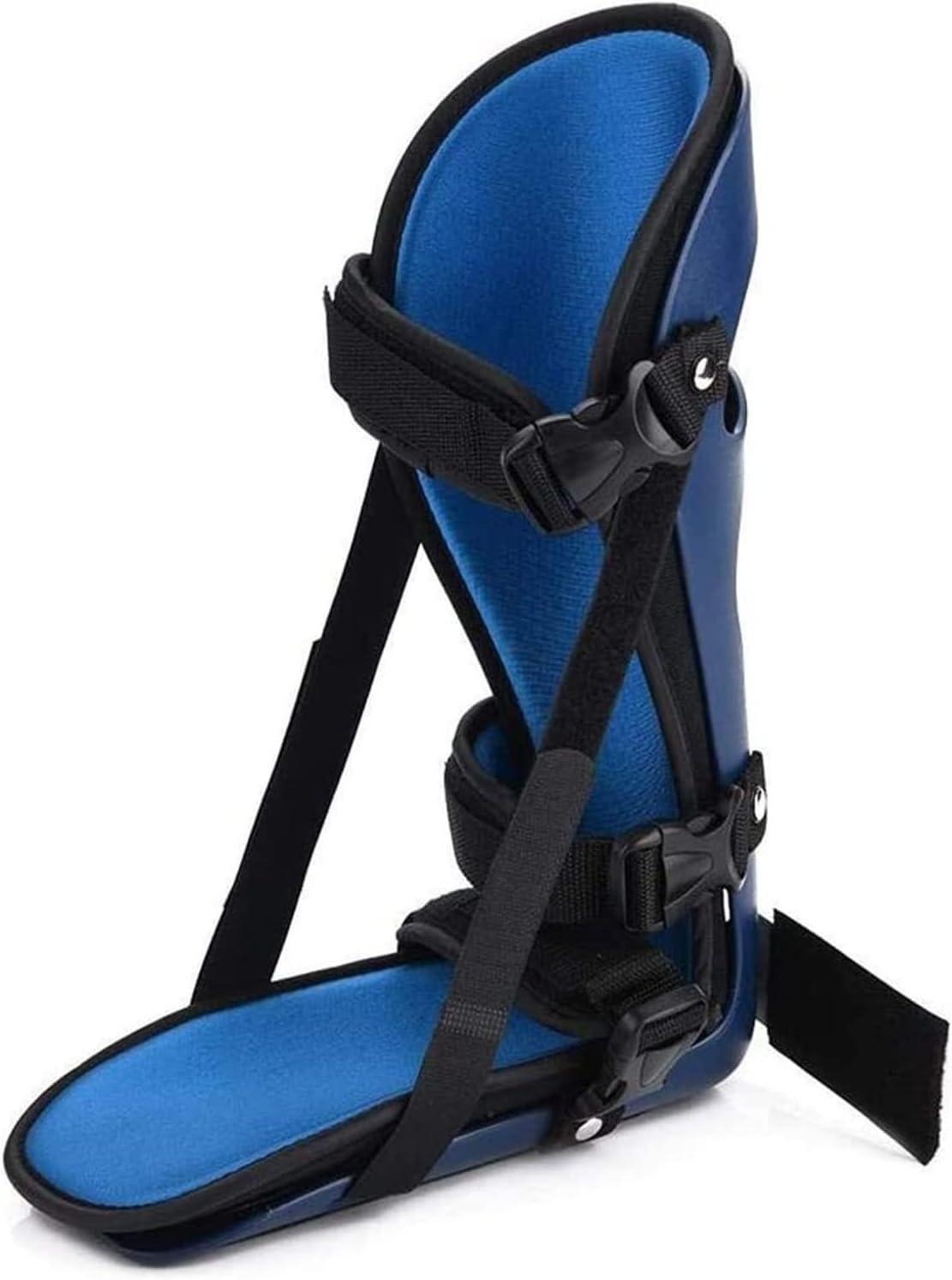 Plantar Fasciitis Splint Fixation Bracket Non-Slip Foot Drop Orthosis Brace Support Tool Tendonitis Brace Splint for Ankle Joint Fracture Recovery,Blue-Medium