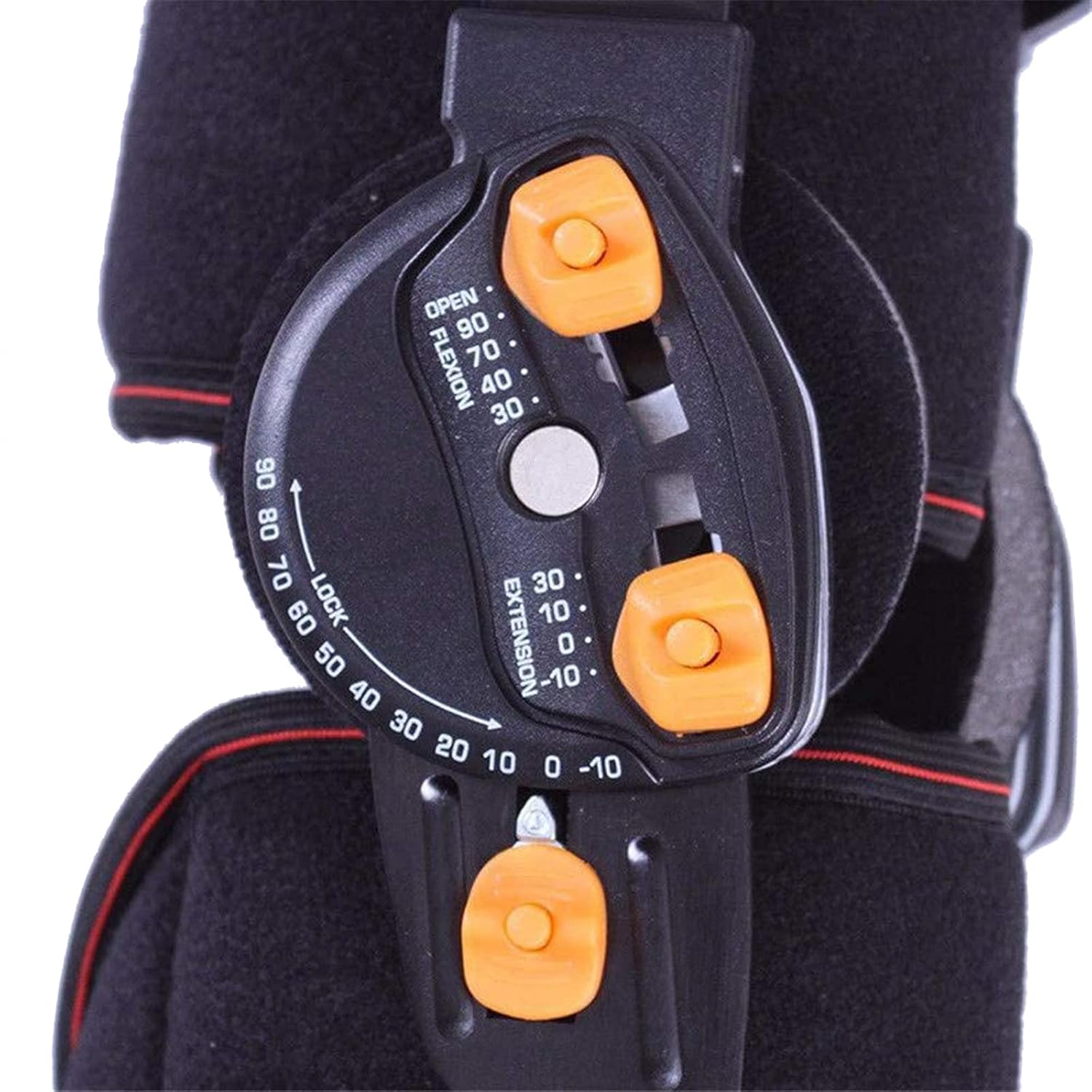 Hinged ROM Knee Brace, Adjustable Post OP Patella Brace Support Stabilizer, Adjustable Full Leg Stabilizer Knee Orthosis Splint