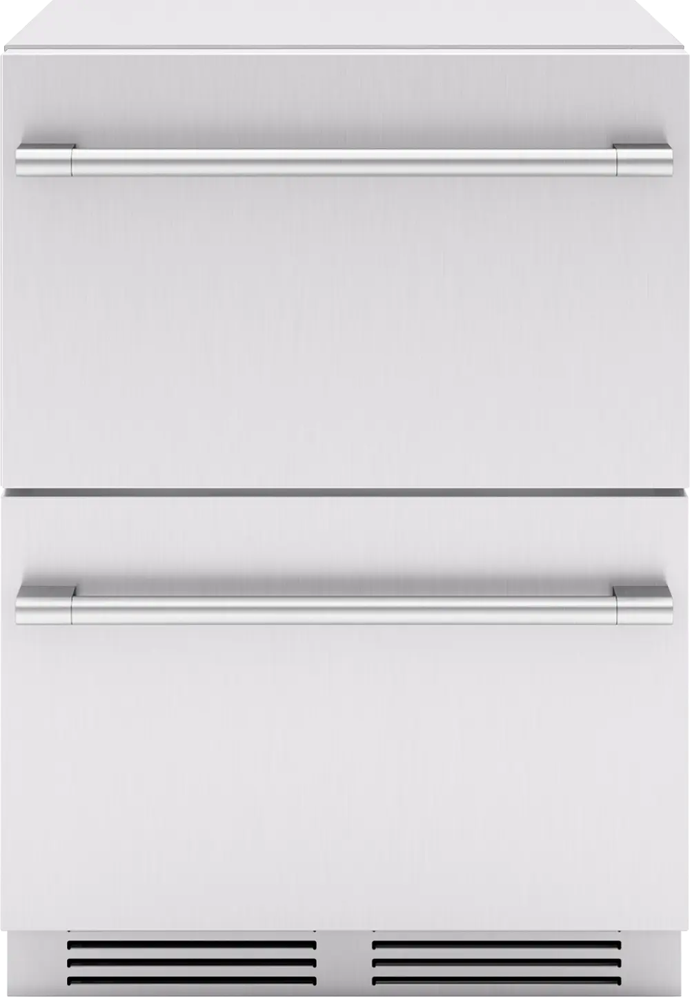 Zephyr Presrv Refrigerator Drawers, 24in Compact, Outdoor, Stainless Steel, 2 Zone (PRRD24C2AS-OD)