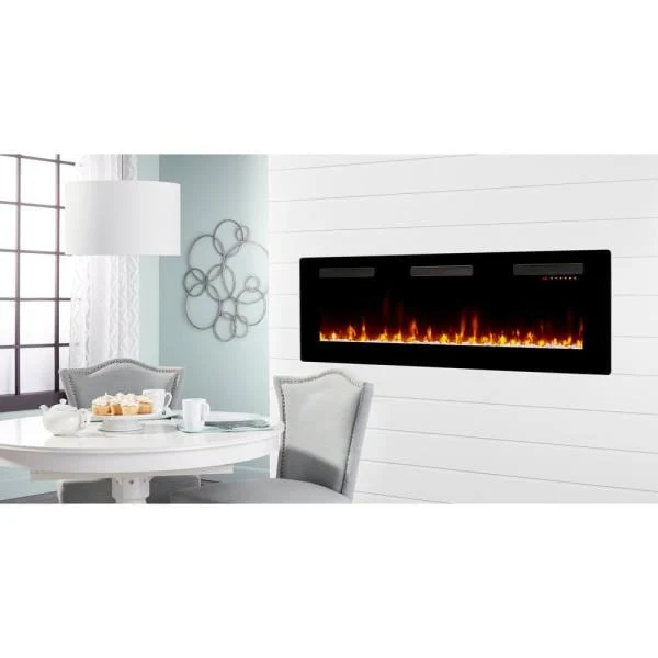 Dimplex Sierra 60-Inch Wall/Built-in Linear Electric Fireplace in Black (SIL60)