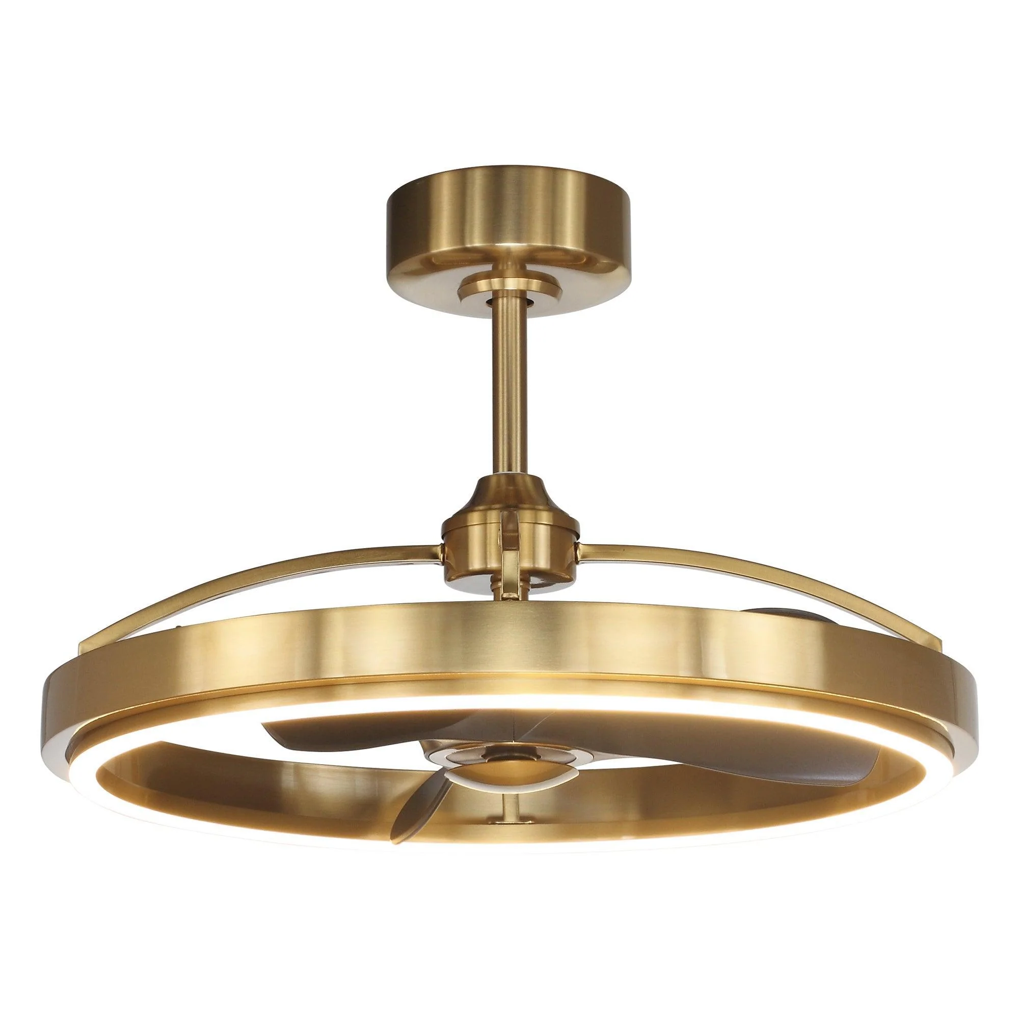 Parrot Uncle 27-Inch Arthur Industrial DC Motor Downrod Mount Ceiling Fan with Lighting and Remote Control (F8315110V)