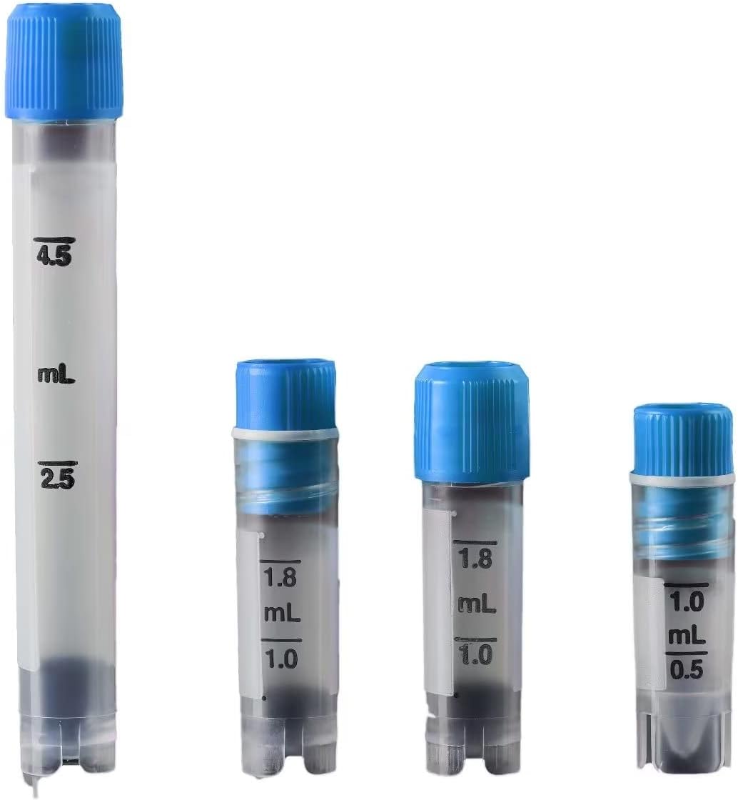 2ML Internal Thread Self-Standing Cryogenic Vials with Silicone Washer Seal,EO Sterile, Pack of 1000