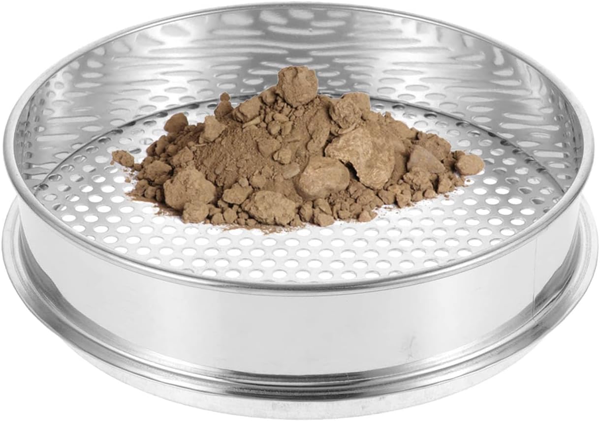 Stainless Steel Testing Sieve Flour Sifter 1-50mm Mesh for Home Kitchen Lab Use(Diameter 40 Cm/15.7in,Mesh 45mm)