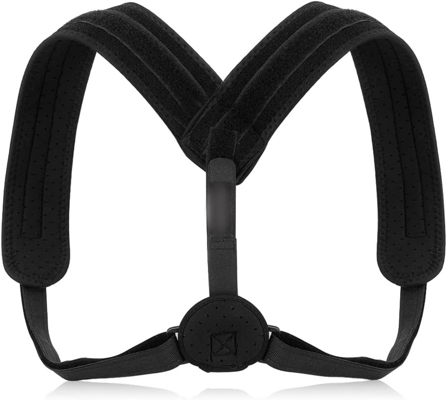 Adjustable Posture Corrector Upper Back Brace Clavicle Bracket Stop to Lock Up Back Trainer Unisex