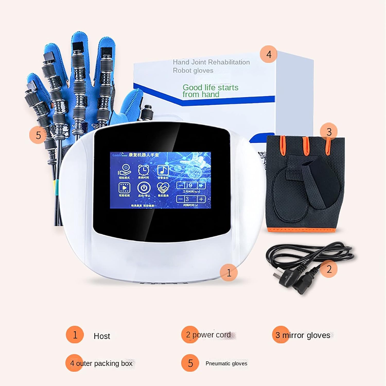 Stroke Hand Splint Manual Training,Rehabilitation Robot Gloves,Finger Wrist Training Equipment