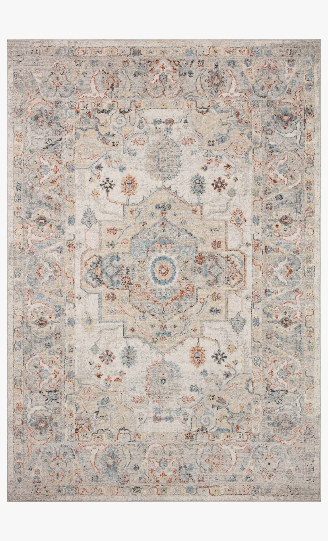 Loloi Odette Traditional in Ivory 4' x 6' Accent Rug (ODT-09)