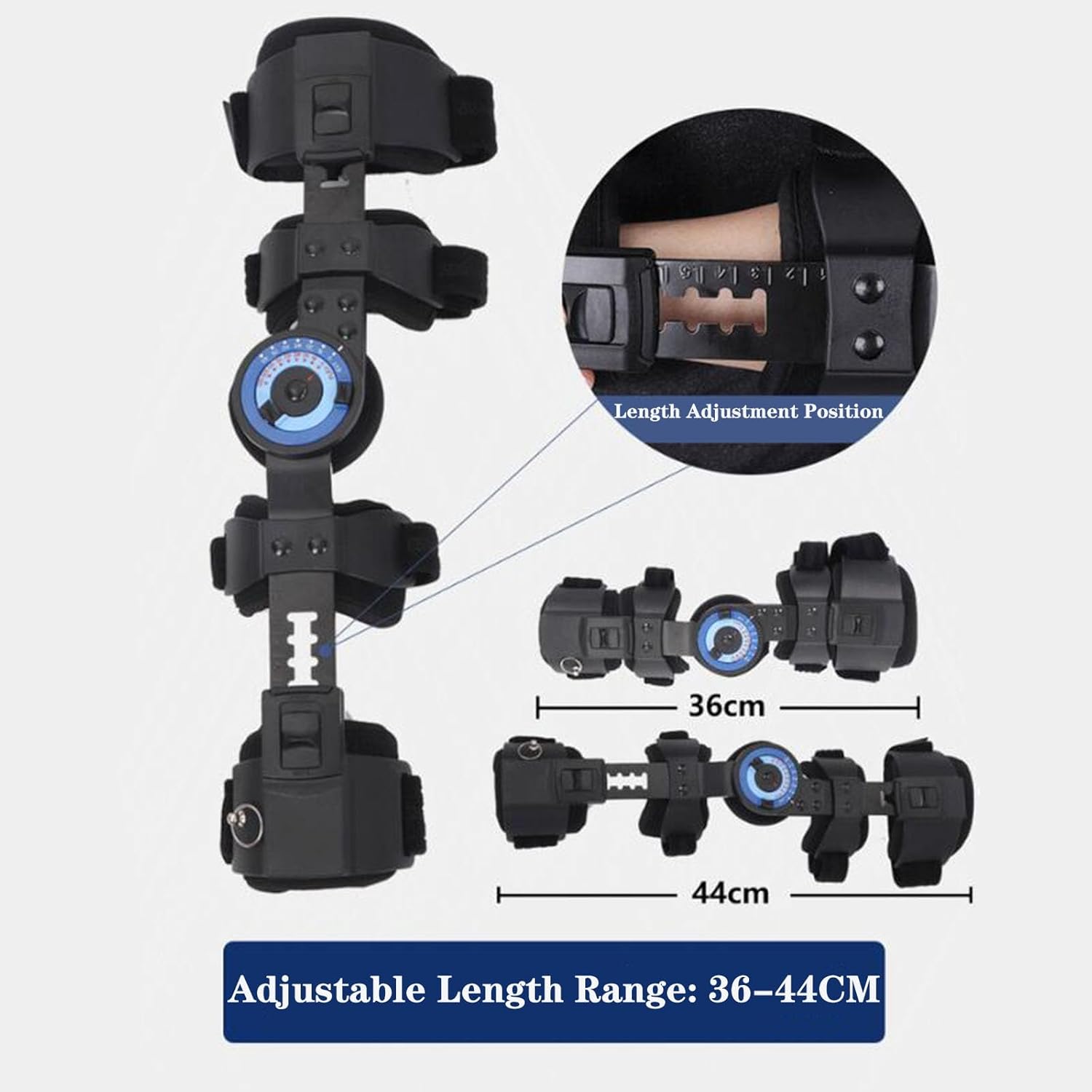 SFKLYU Hinged Elbow Brace,Adjustable Post Elbow Brace with Sling Stabilizer Splint Arm Splint Supporting Recovery from Postoperative Arm Injury,Right