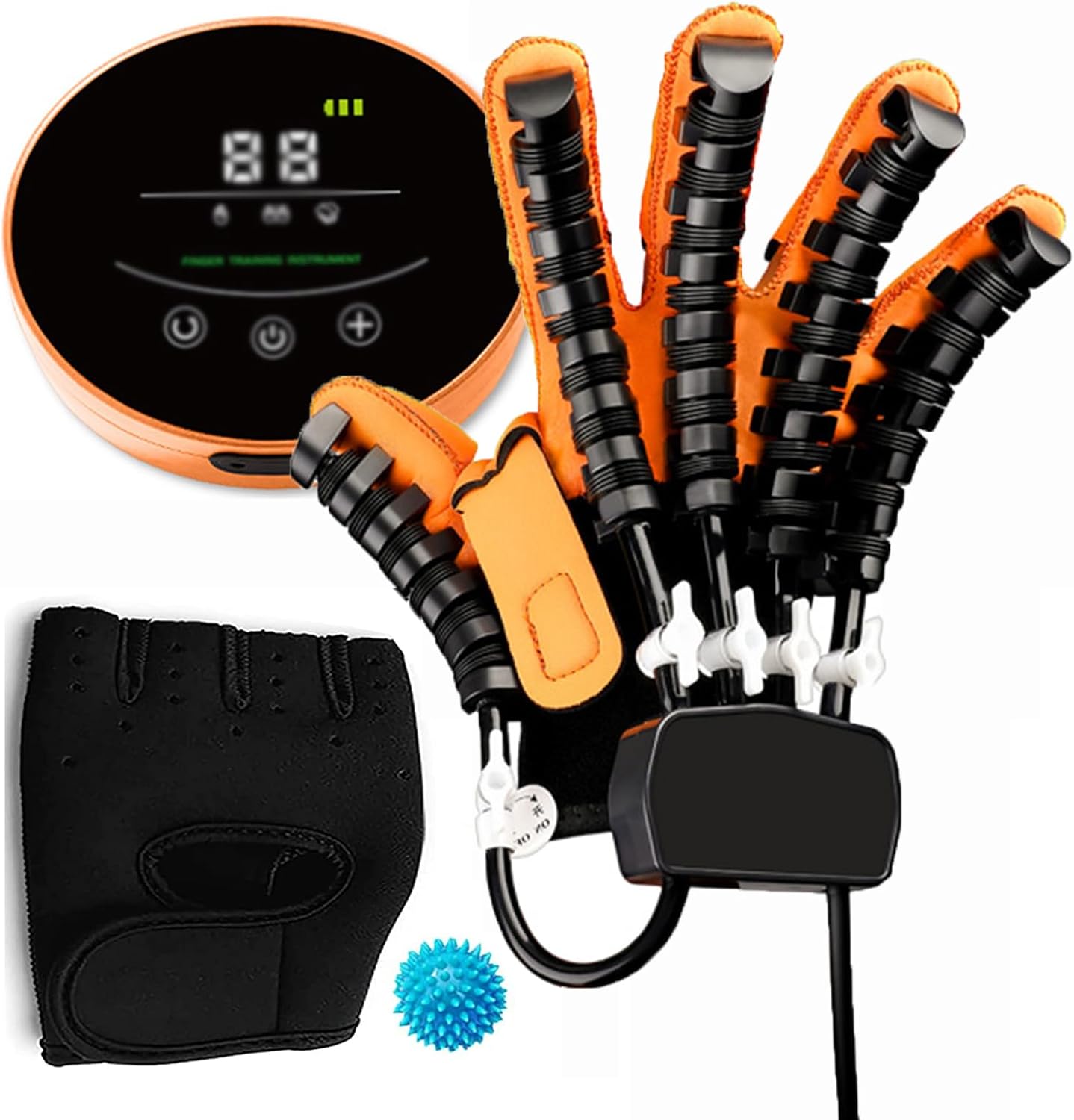 Self-Training Rehabilitation Robot Gloves, Orthoses Stroke Hand Splint Assistive Gloves, Finger Orthosis, for Long Term Relief Relieve Finger Fatigue Cramps